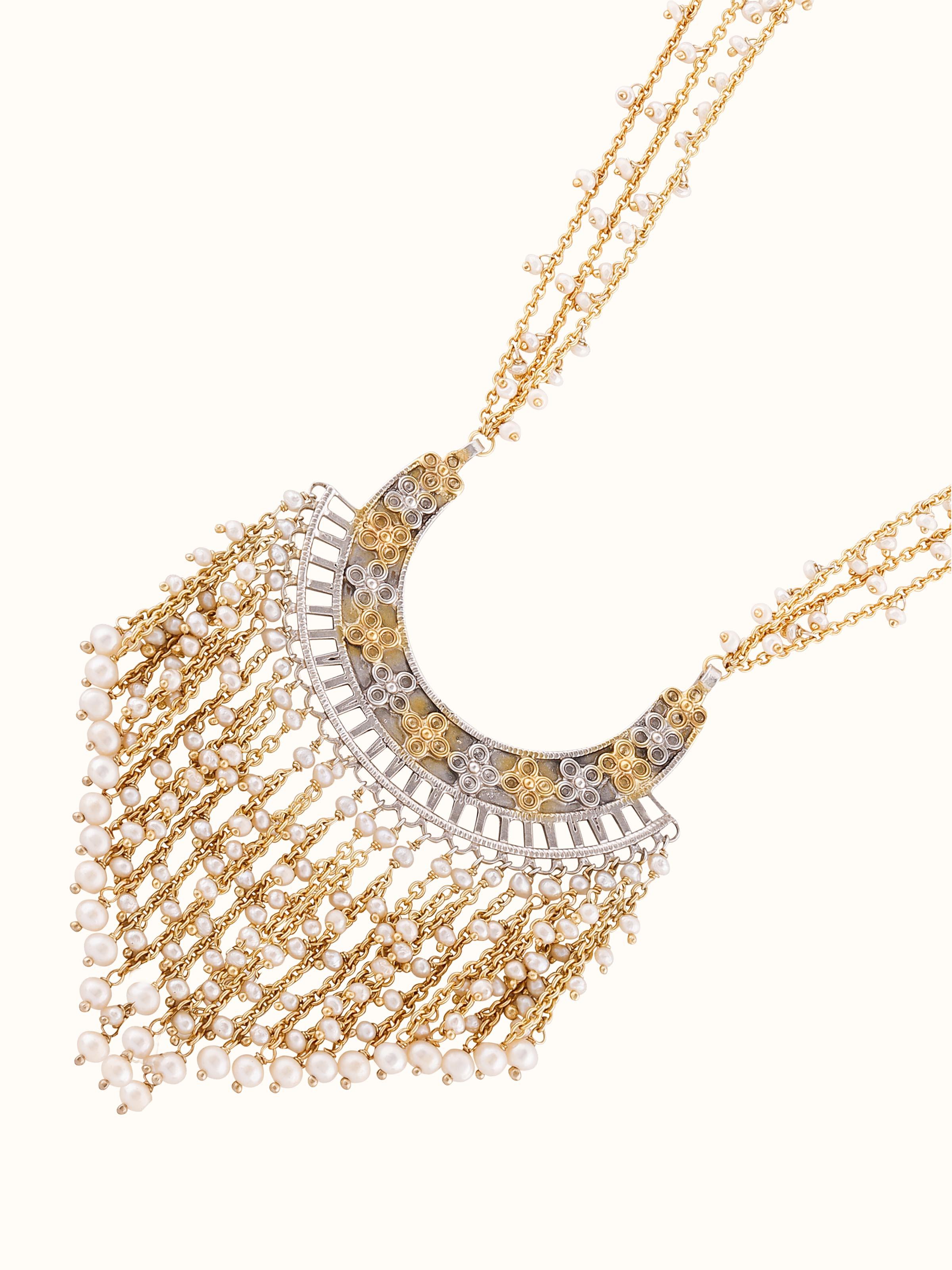 Silver Smithing Long Necklace