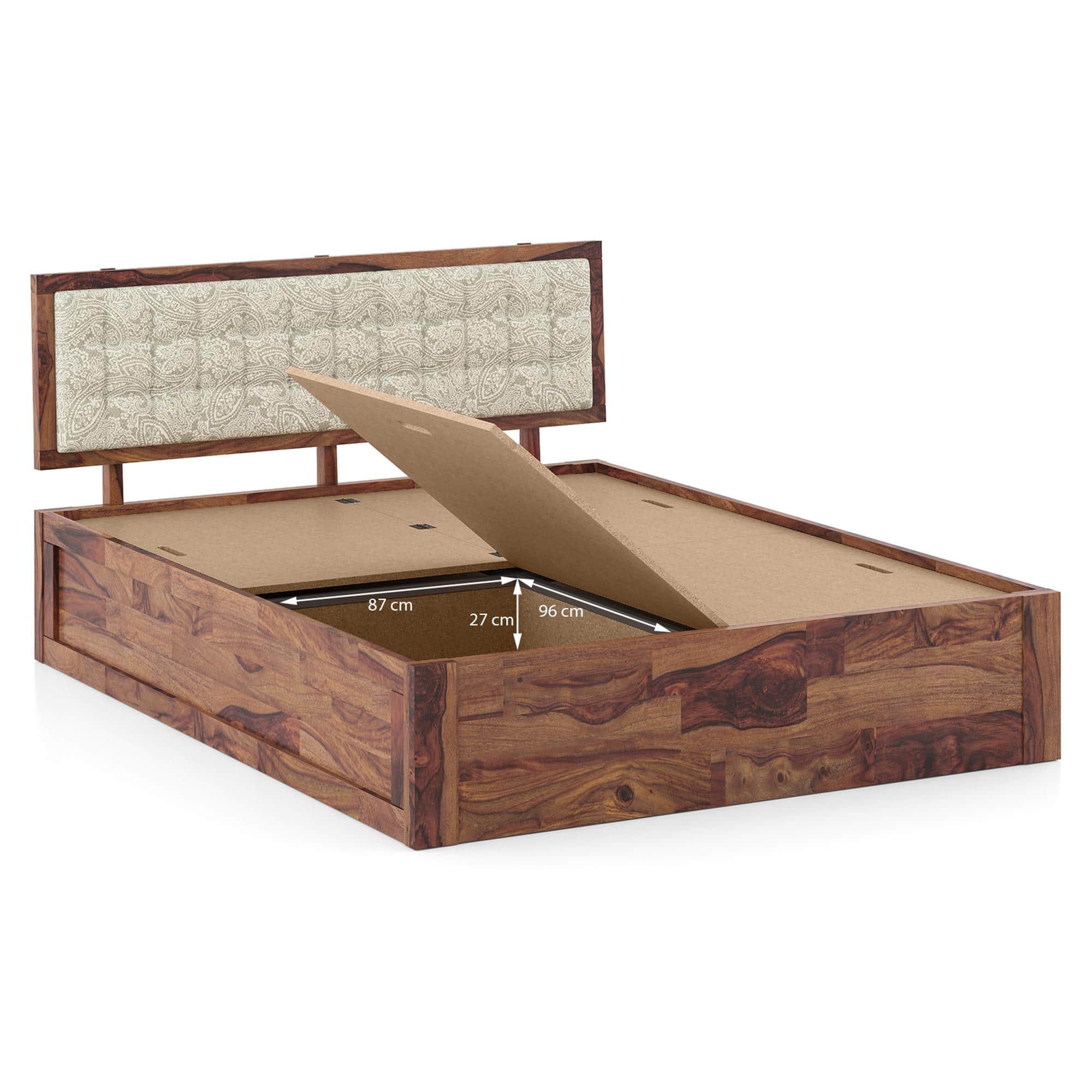 Florence Storage Bed (Solid Wood)