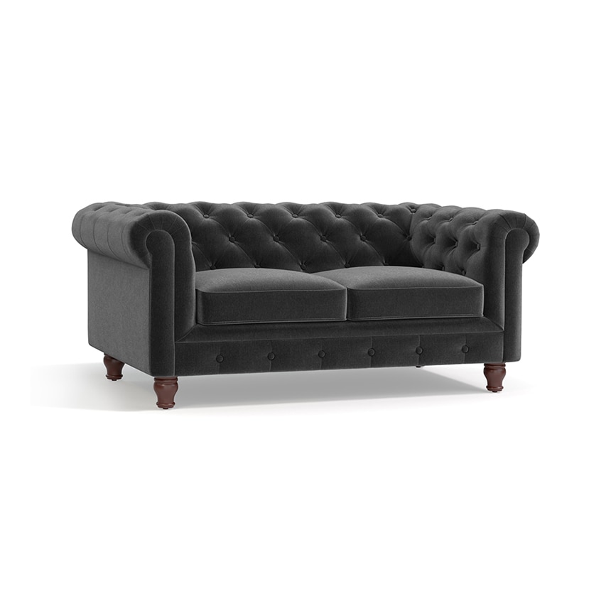 Winchester Premium 2 Seater Fabric Sofa in Pebble Grey Colour