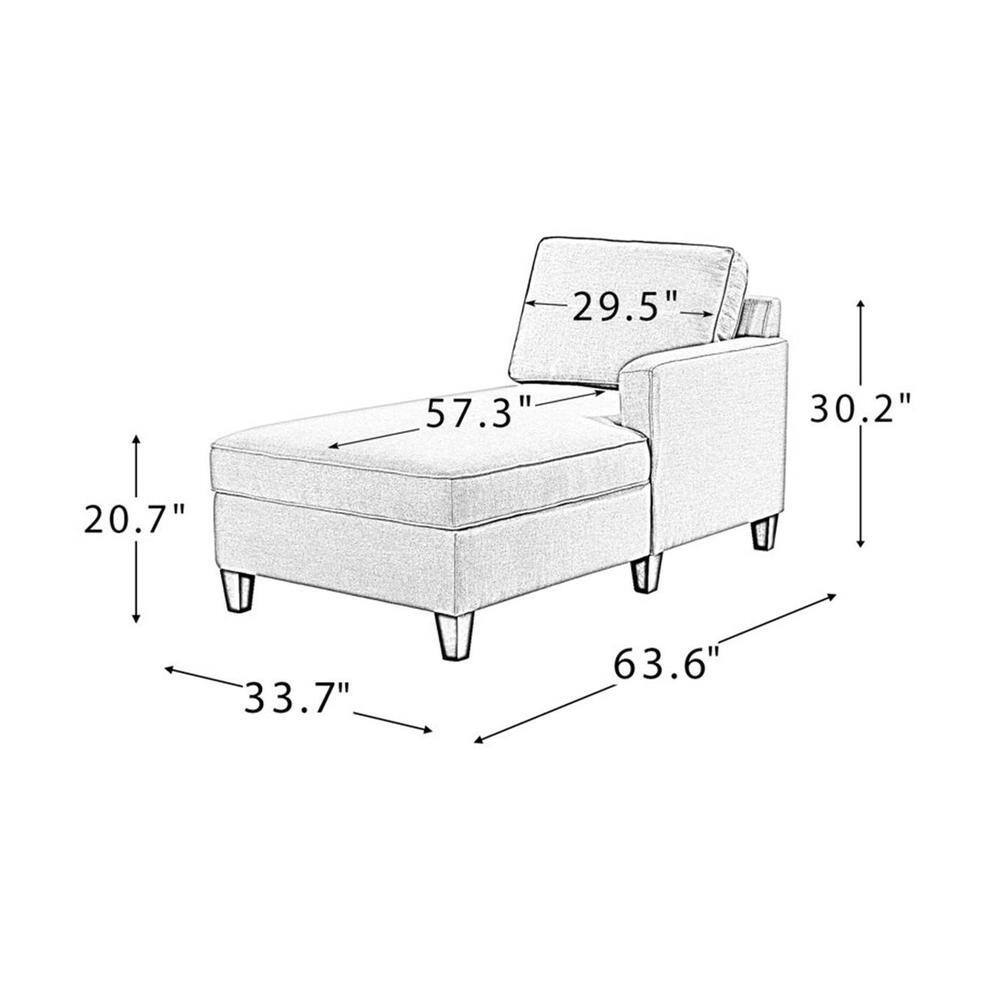 Bali Fabric Chaise Launger in Navy Blue Colour