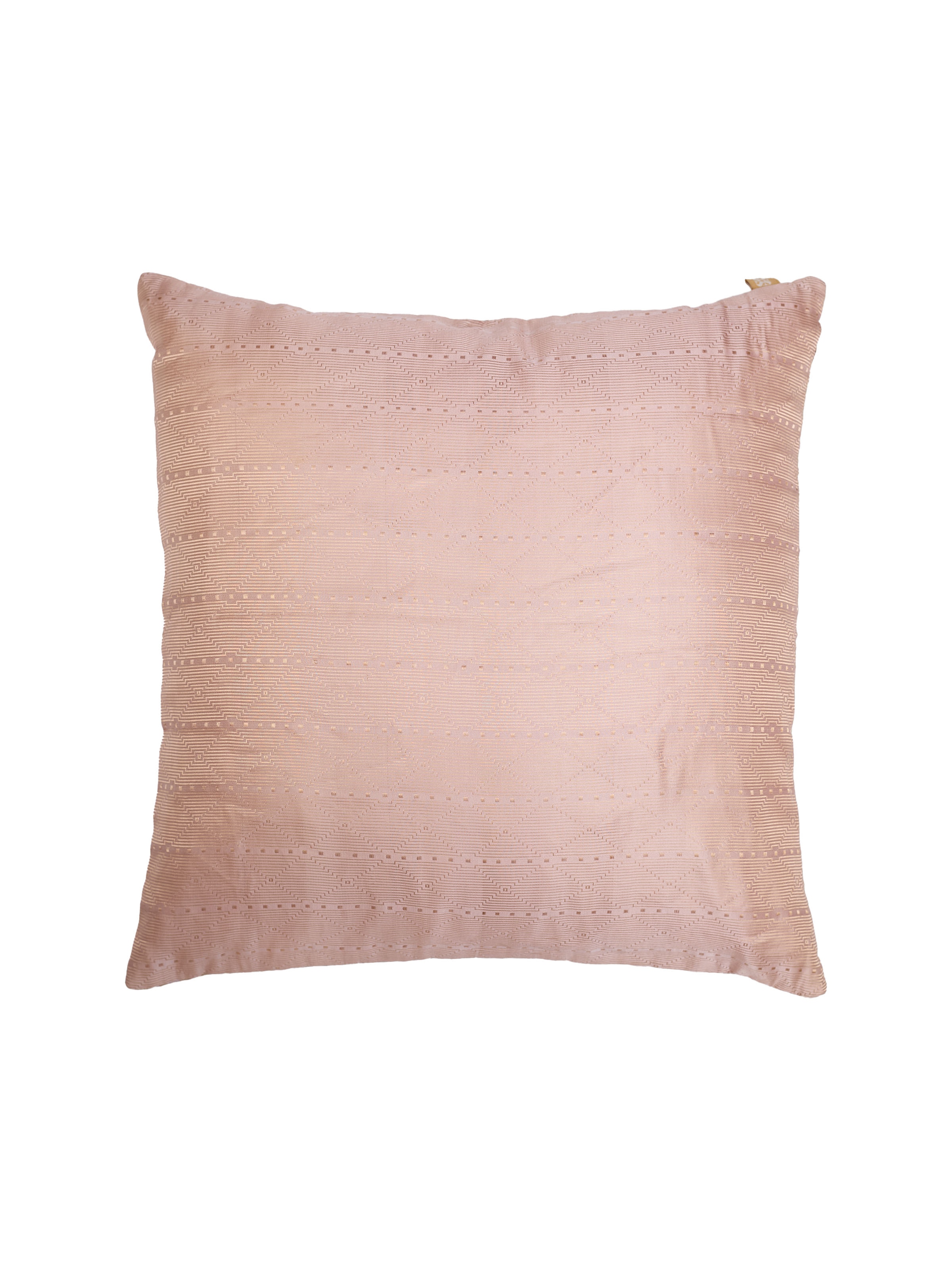 Awadh  Jharokha Lavendar Banarasi Handloom Silk Cushion Cover