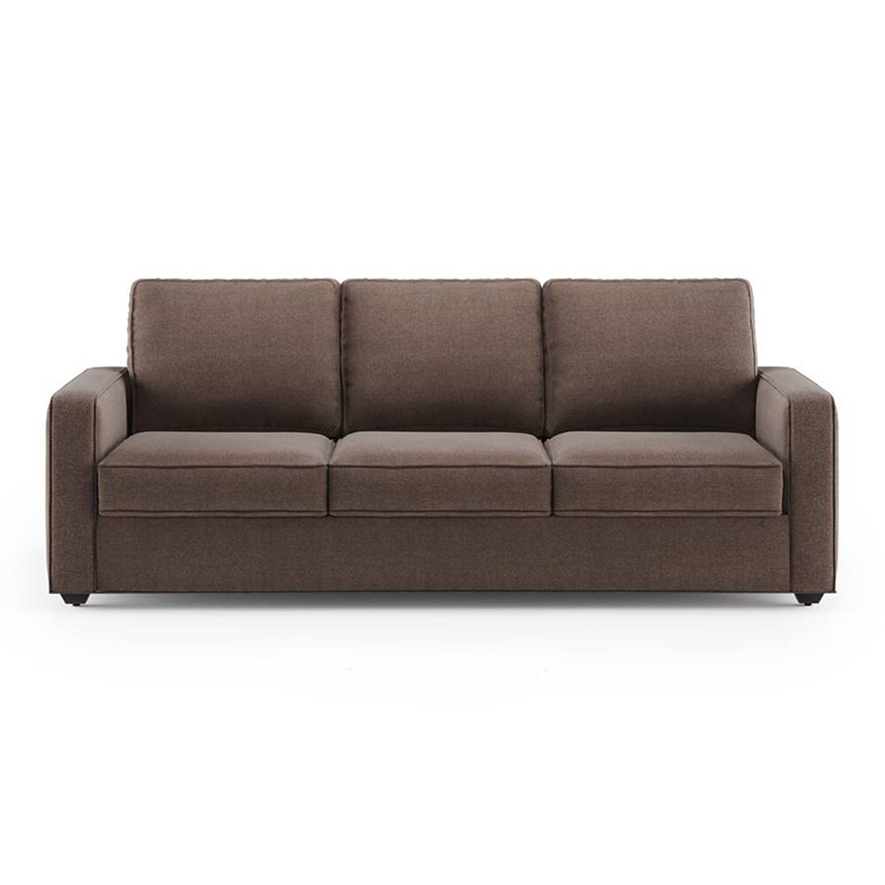 Apollo 3 Seater Fabric Sofa in Daschund Brown Colour