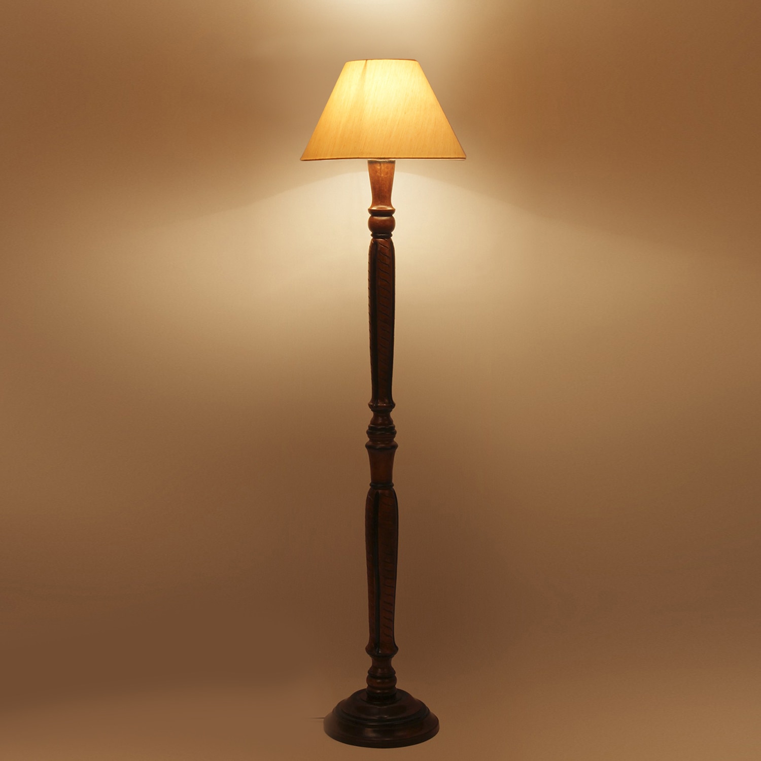 Devansh Wooden Floor Lamp - Devansh
