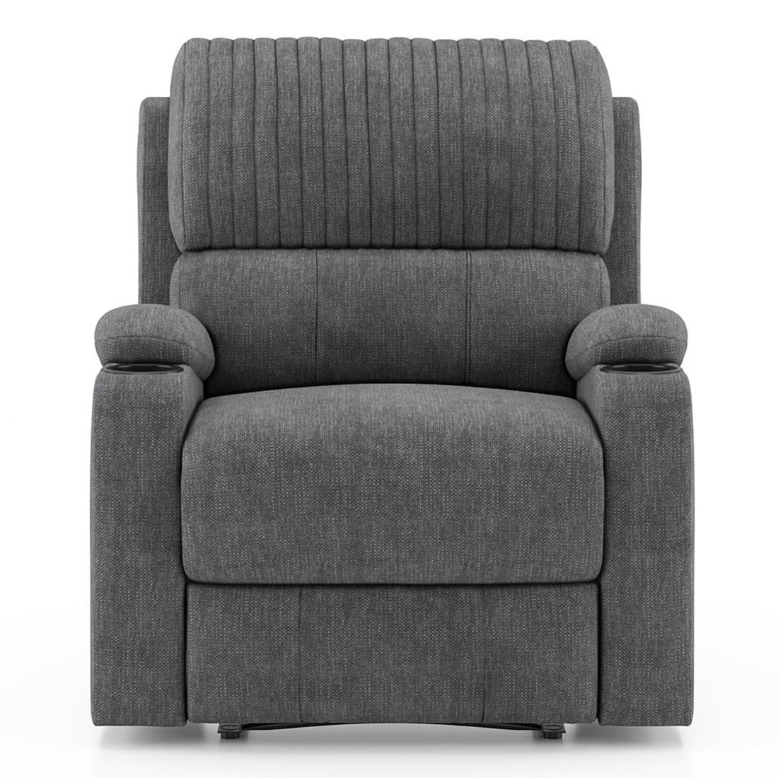 Dawson Fabric One Seater Manual Recliner in Stone Grey Colour