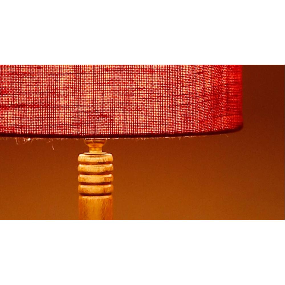 Harmon Pink Cotton Shade Floor Lamp