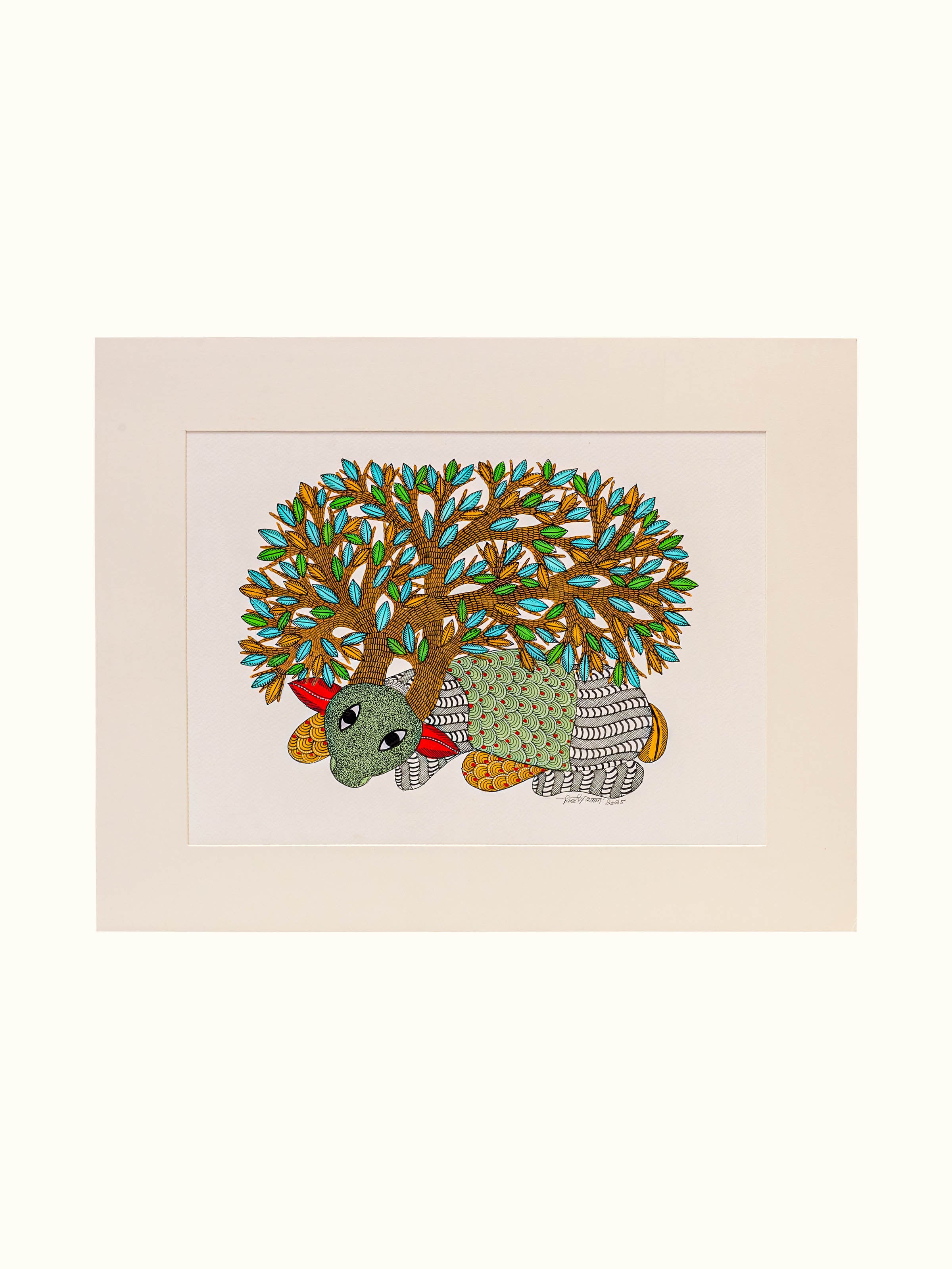 Resting Deer Gond Art