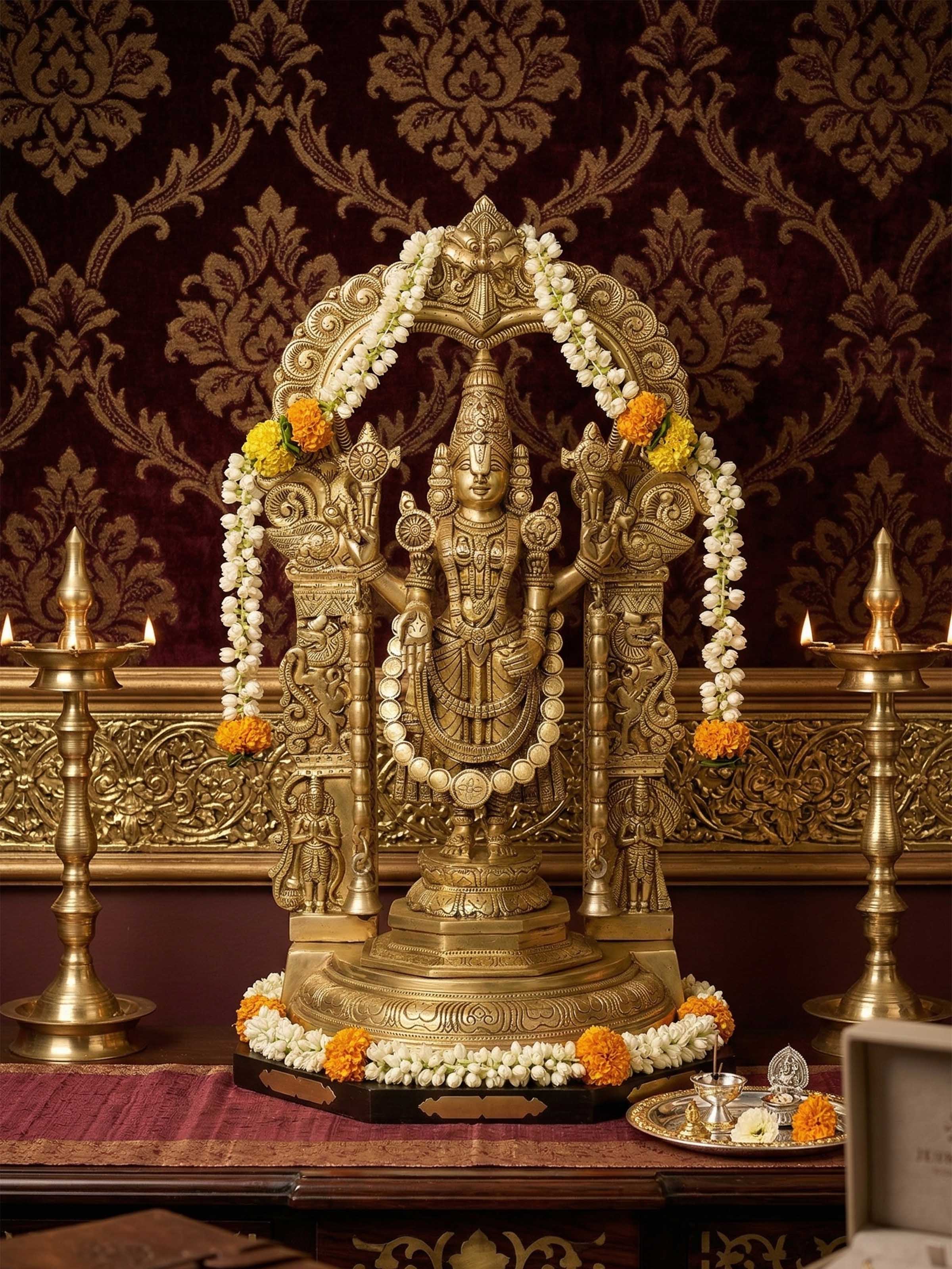Brass Balaji Standing Idol