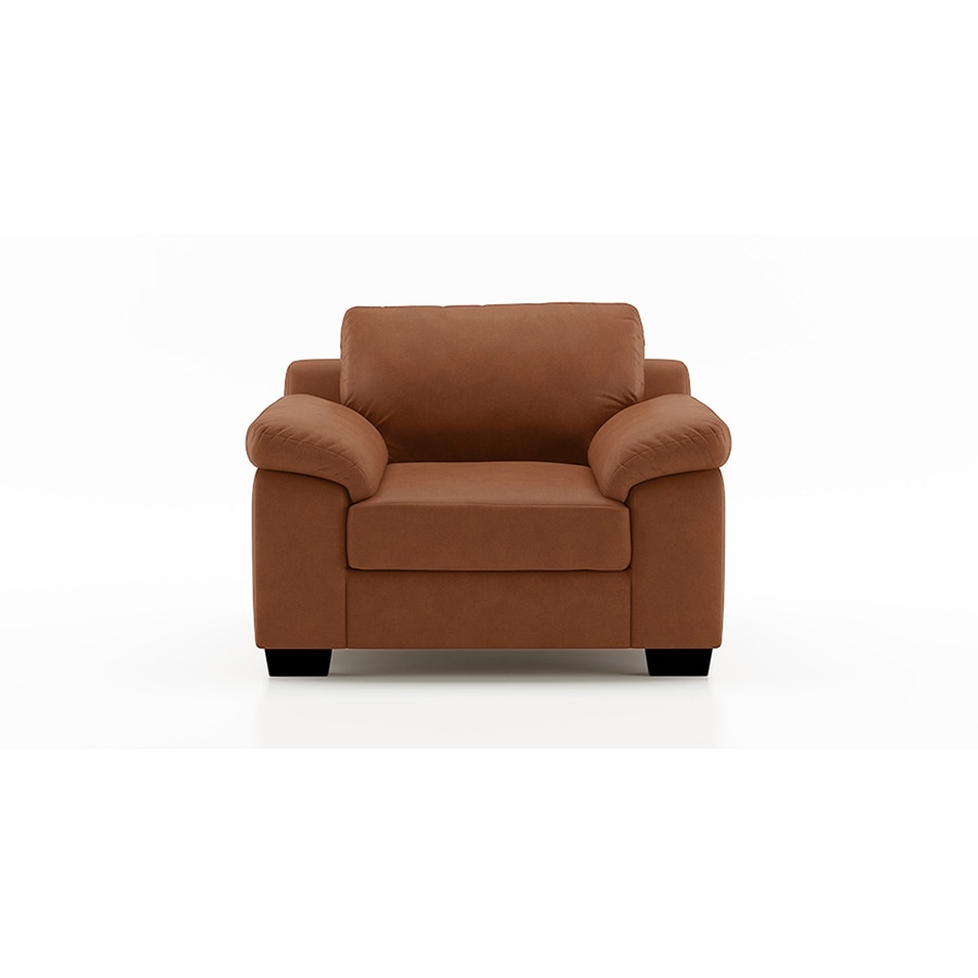 Esquel 1 Seater Leatherette Sofa in Tan Colour