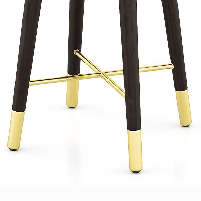 Sinata Solid Wood Side Table in American Walnut Finish
