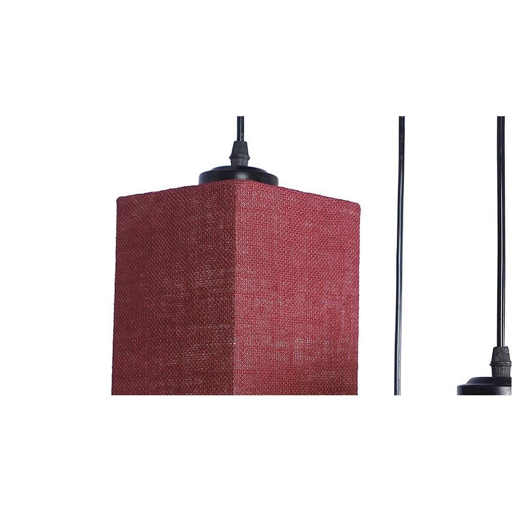 Shawn Maroon Natural Fiber Cluster Hanging Light