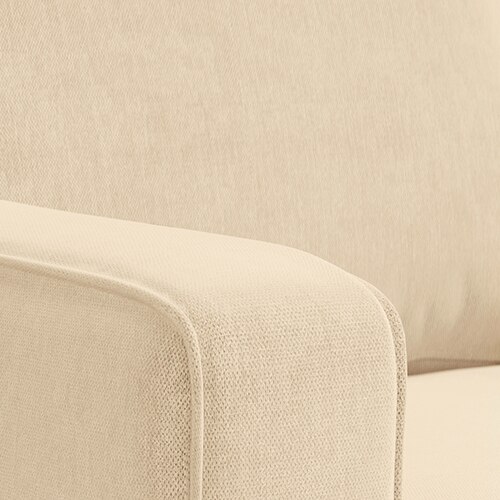 Apollo Compact Sofa (Colour : Birch Beige, Cushion : Hard, Back Type : High Back, Seating Capacity : Left Aligned 3 Seater + Left Aligned Chaise)