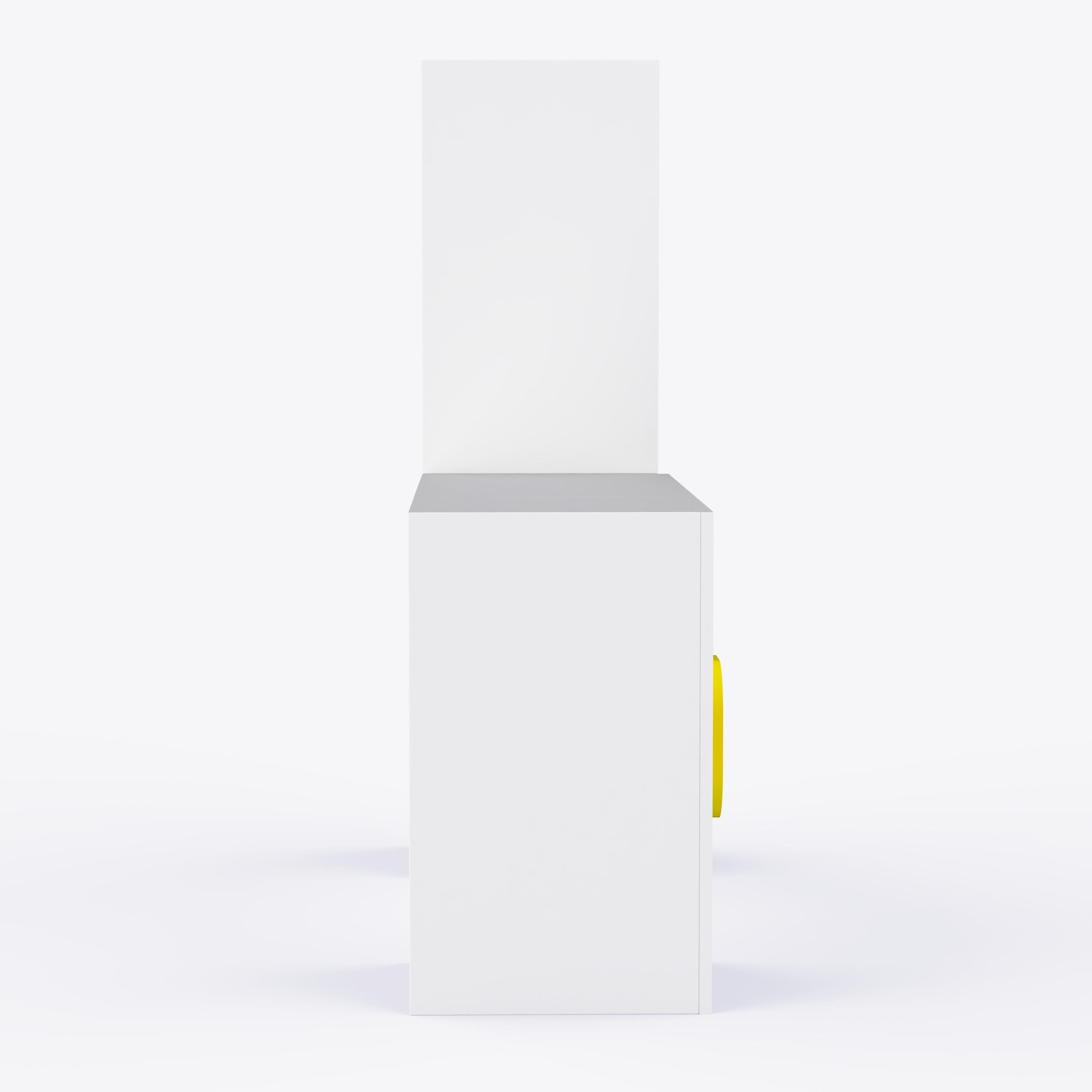 Joy Ride Study Table In Yellow & White Colour