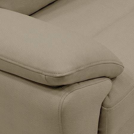 Farina 3 Seater Half Leather Sofa in Cappuccino Colour