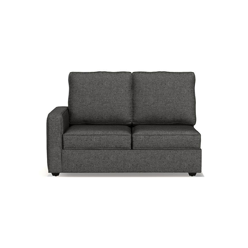 Apollo Compact Sofa (Colour : Steel, Cushion : Soft, Back Type : High Back, Seating Capacity : Right Aligned 2 Seater + Right Aligned Chaise)