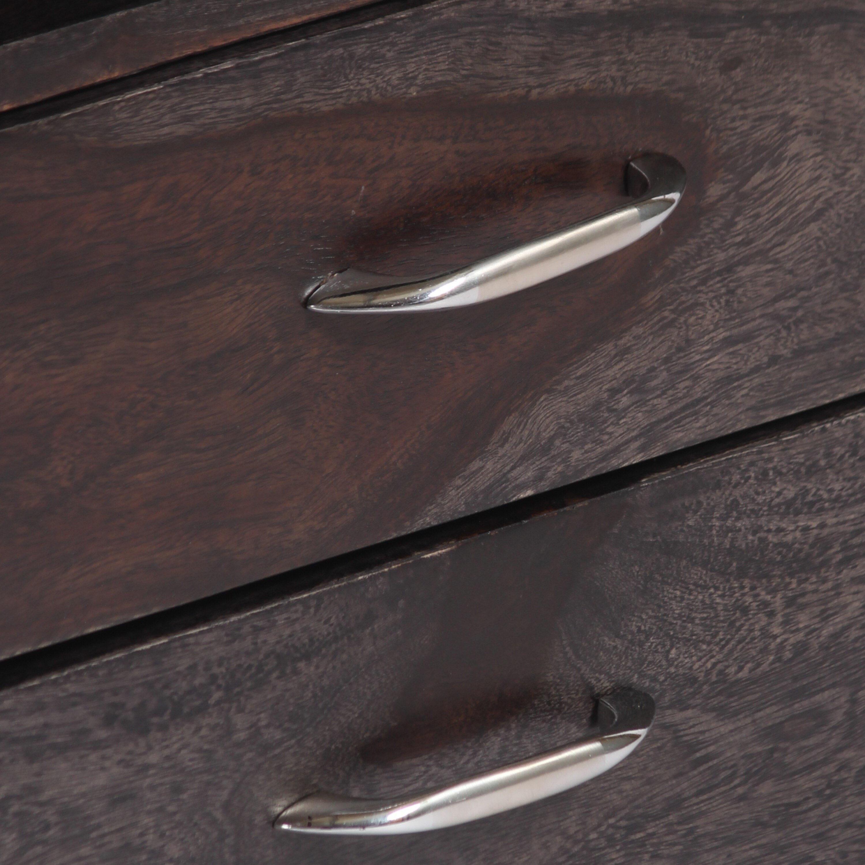 Kassel Sheesham Wood Bedside Table in Mahogany Finish