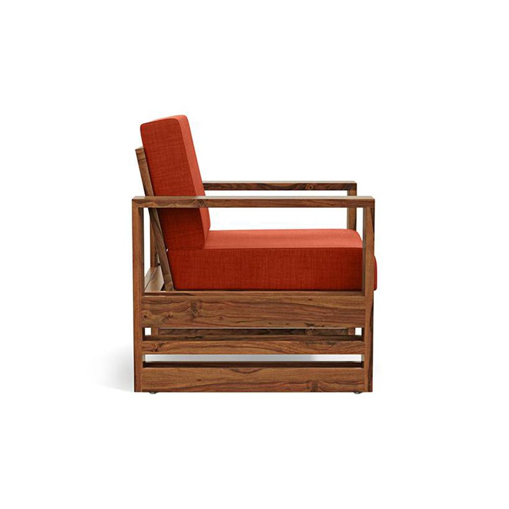 Parson 2 Seater Wooden Sofa In Teak Finish (Lava)