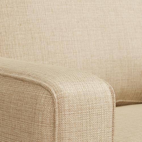 Apollo Compact Sofa (Colour : Pearl, Cushion : Hard, Back Type : High Back, Seating Capacity : Left Aligned 3 Seater + Left Aligned Chaise + Ottoman)