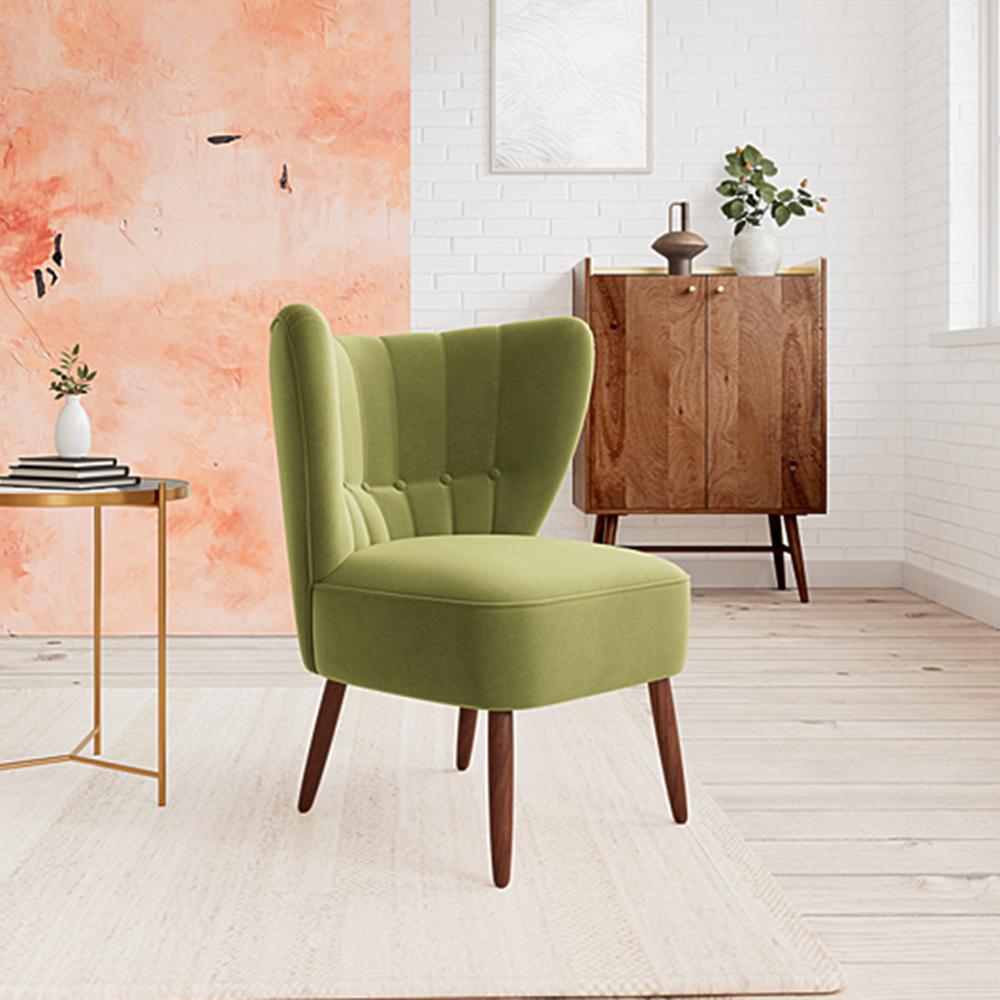 Fitz Accent chair Velvet in Mint Green Color