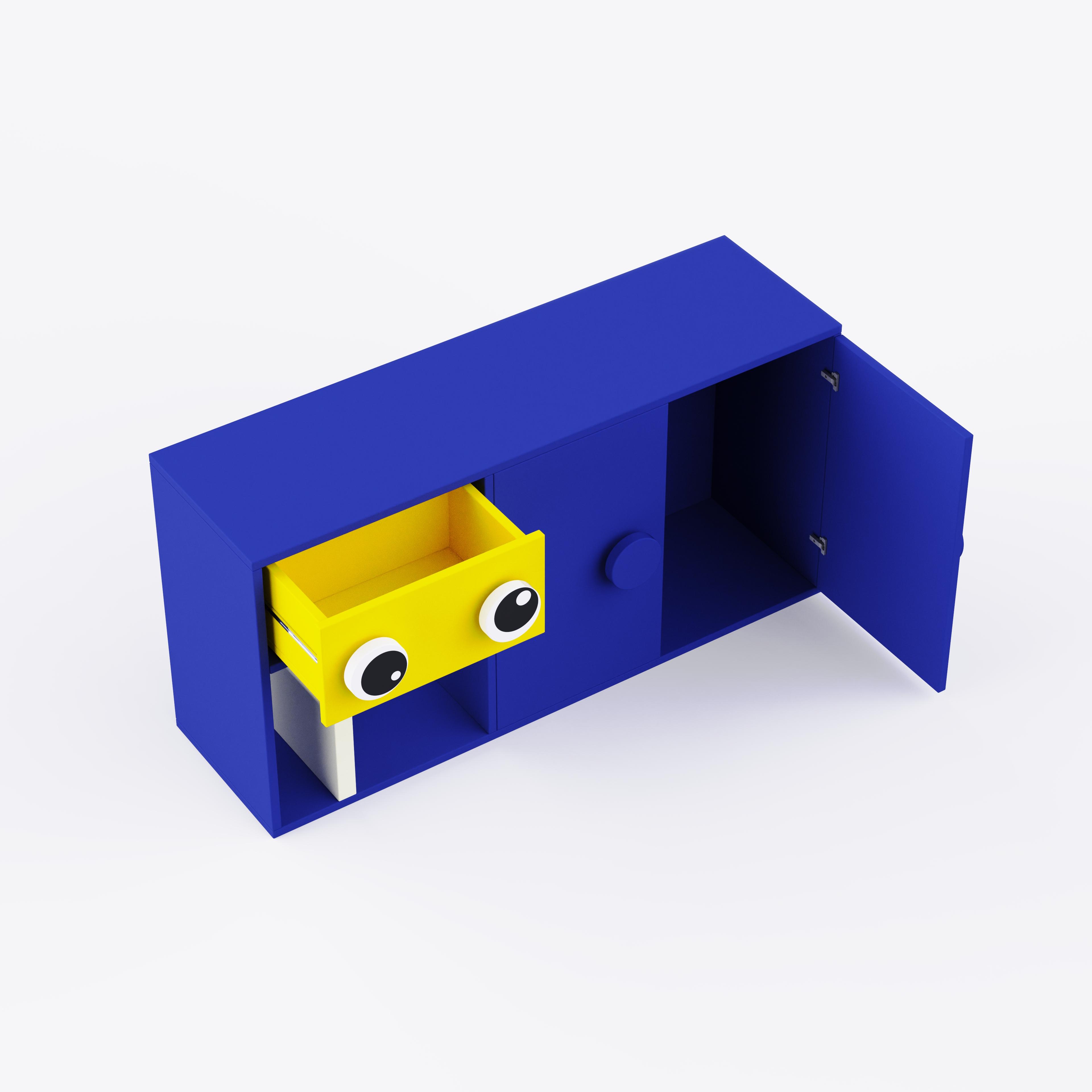 Big Nino Storage Unit In Electric Blue Colour