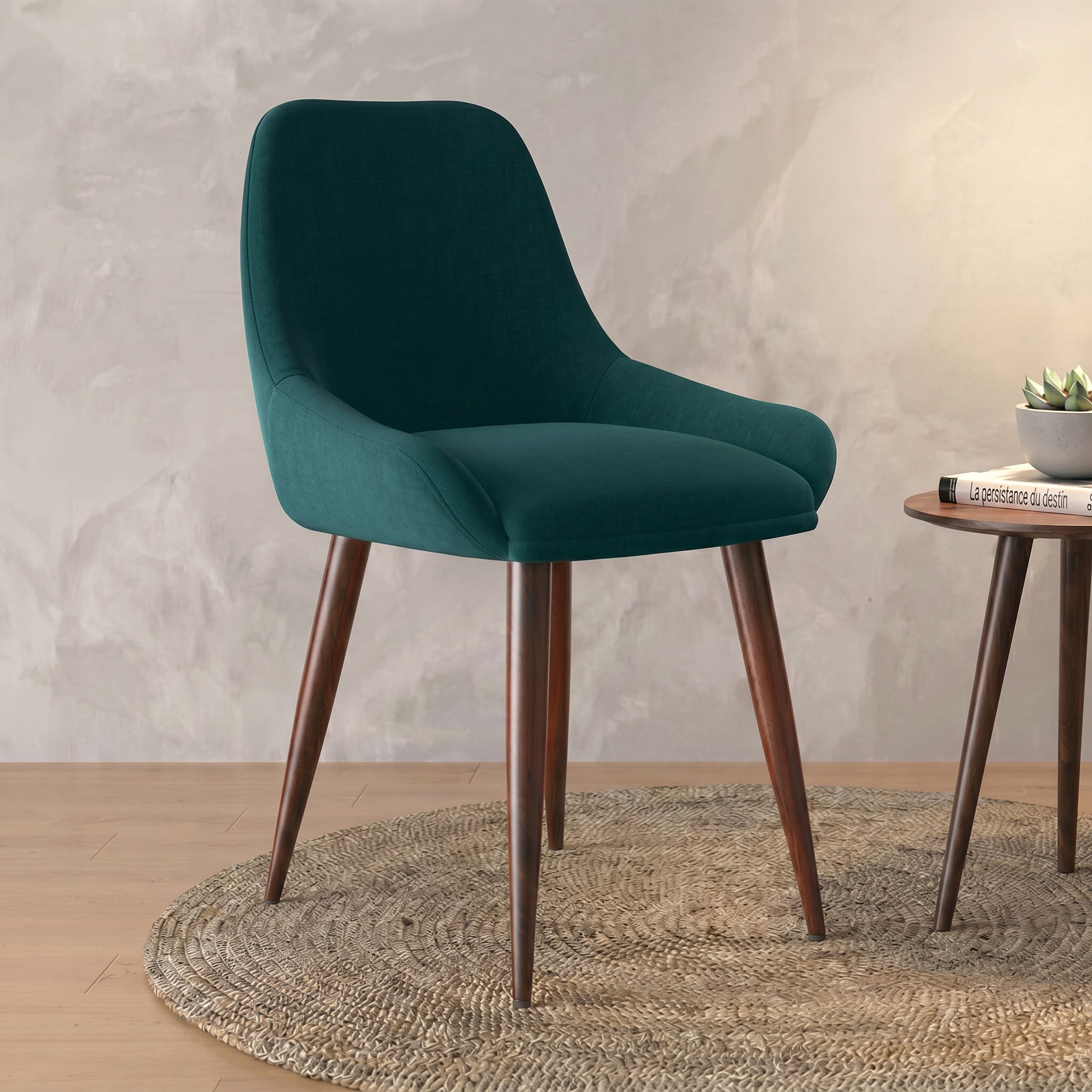 Rickman Fabric Accent Chair in Malibu Colour - Urban Ladder