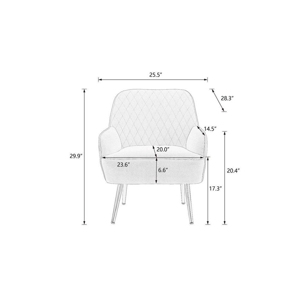 Ellie Accent Chair in Cream Colour