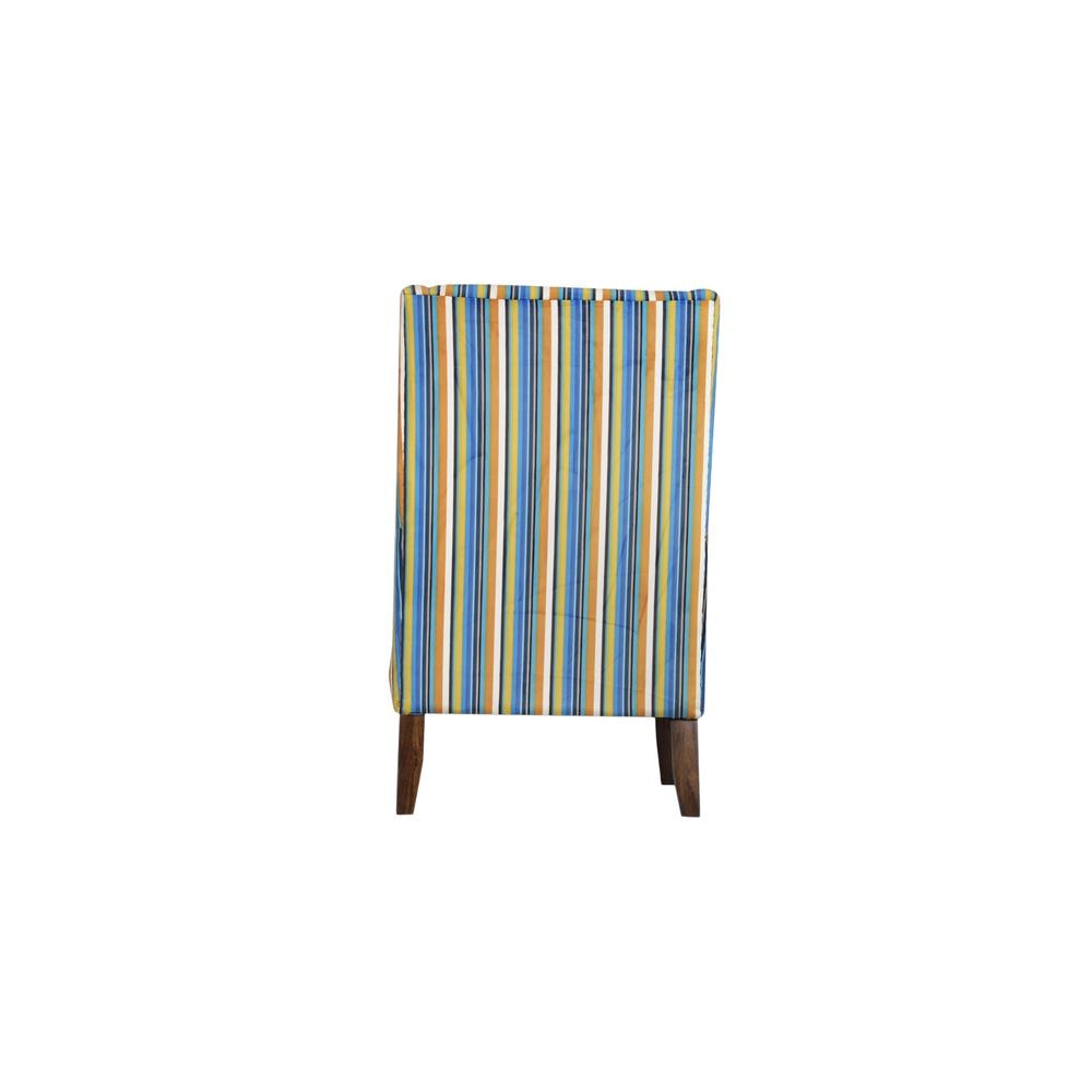 Euporia Solid Wood Lounge Chair In Multicolour