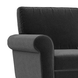 Oxford Sofa Set (Colour : Pebble Grey, Cushion : Hard, Seater : 2+1+1)