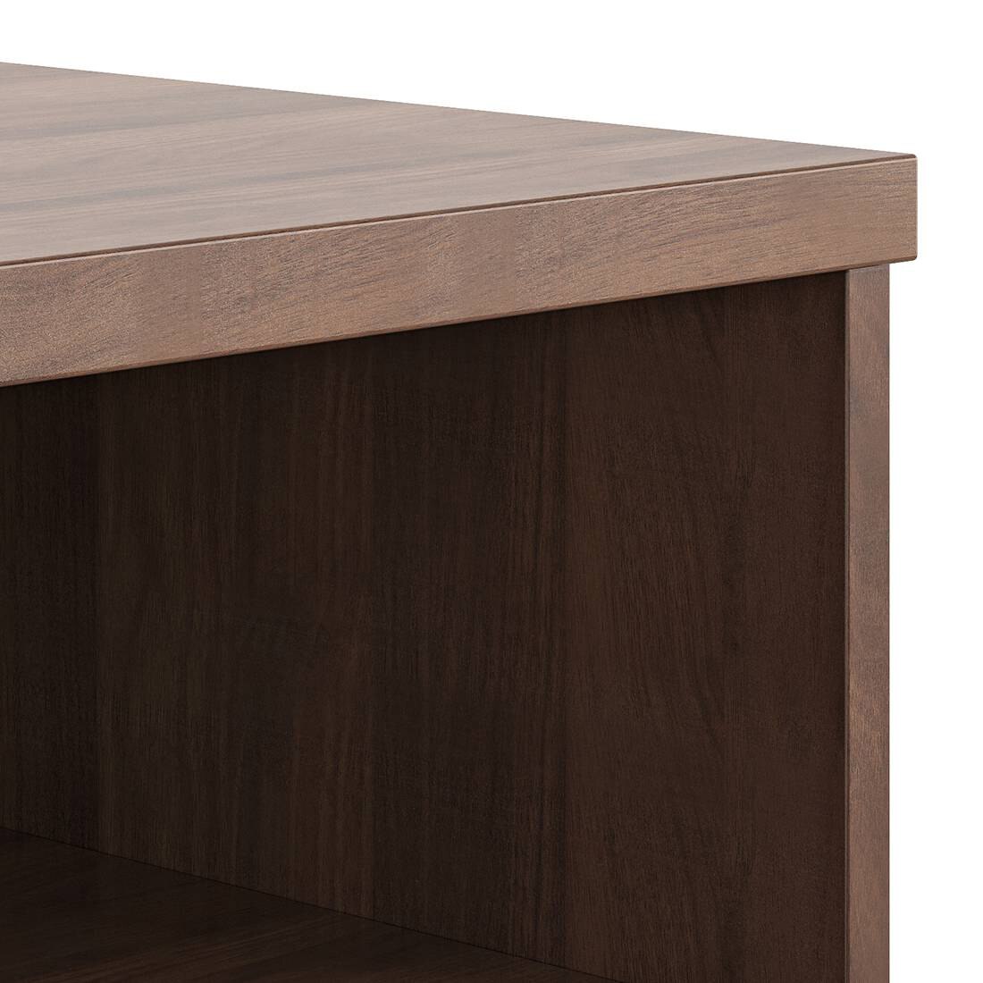 Misosa Engineered Wood Bedside Table in Classic Walnut Finish