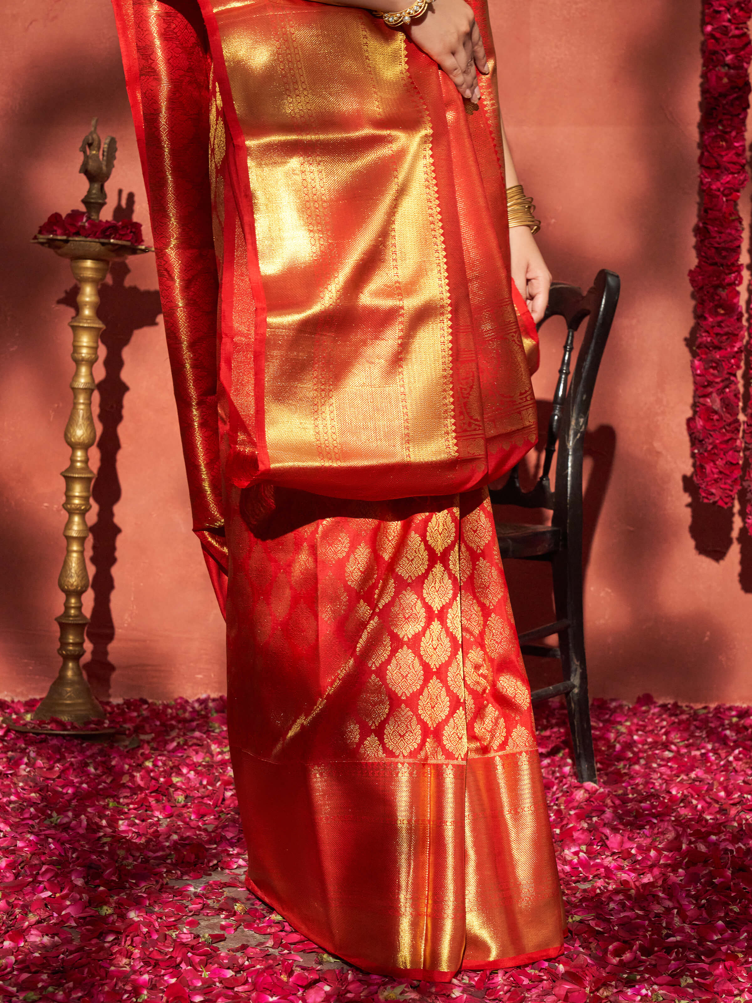 Red Silk Dharmavaram Saree