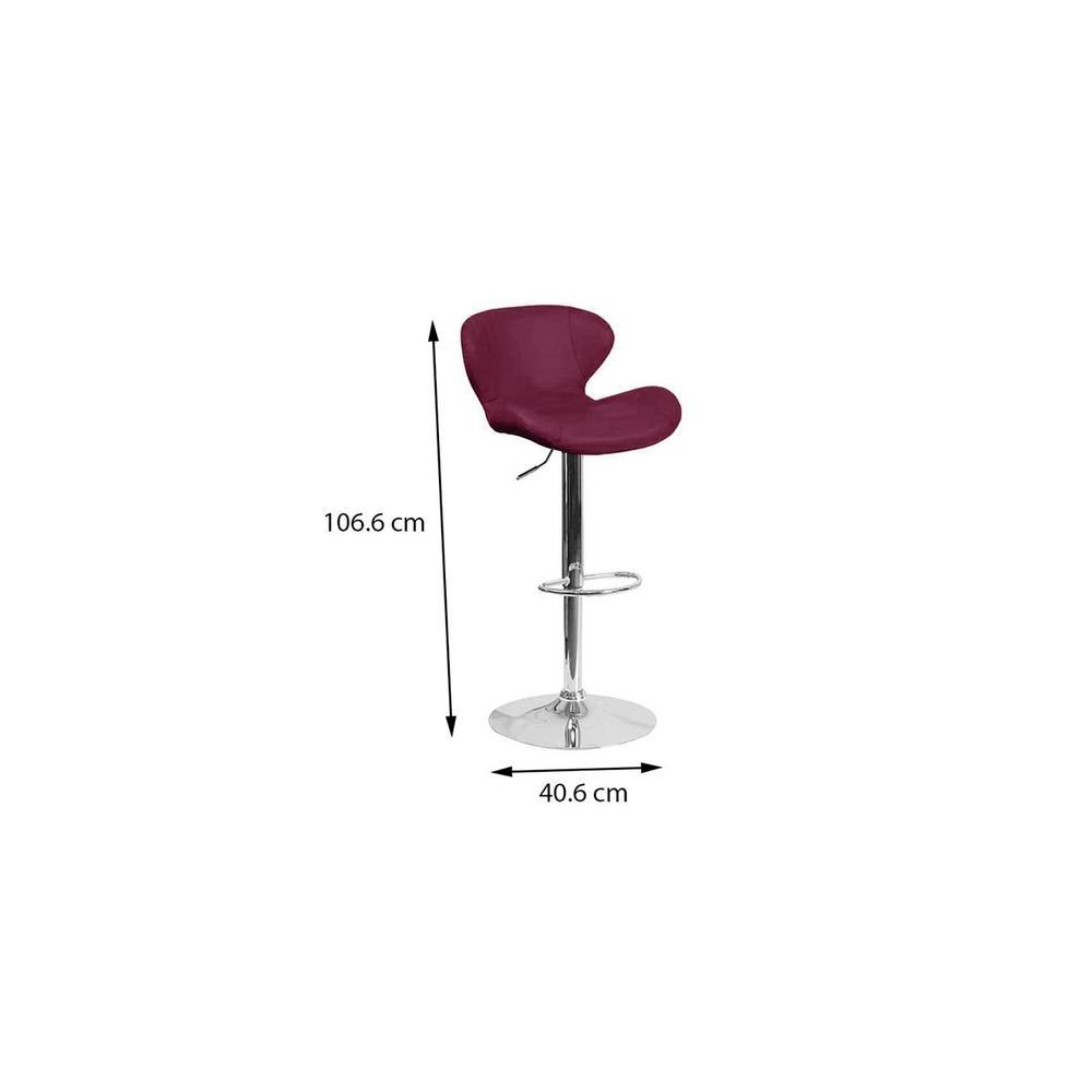 Indus Bar stool - Maroon-tan