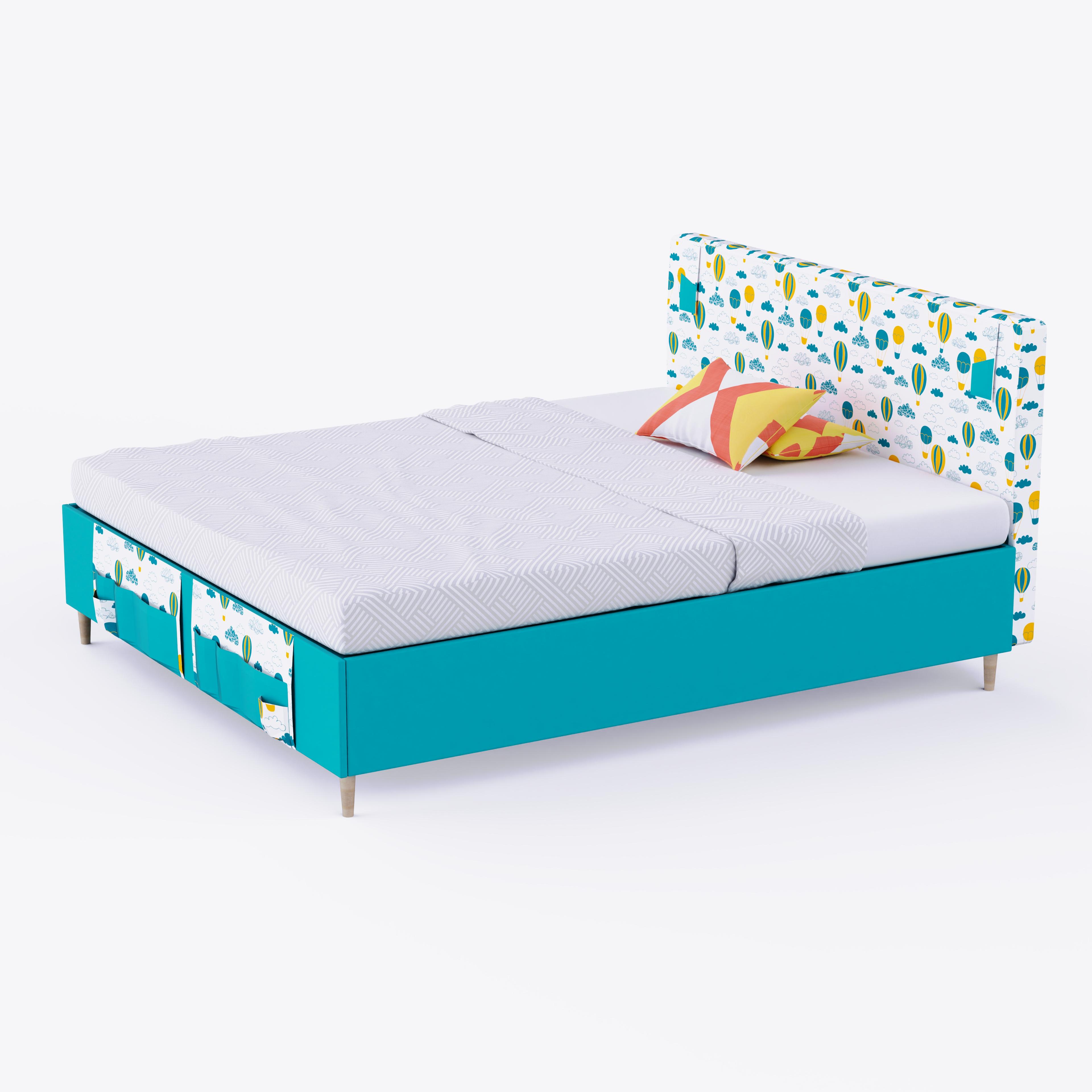 Color Play Double Bed In Caribe Colour