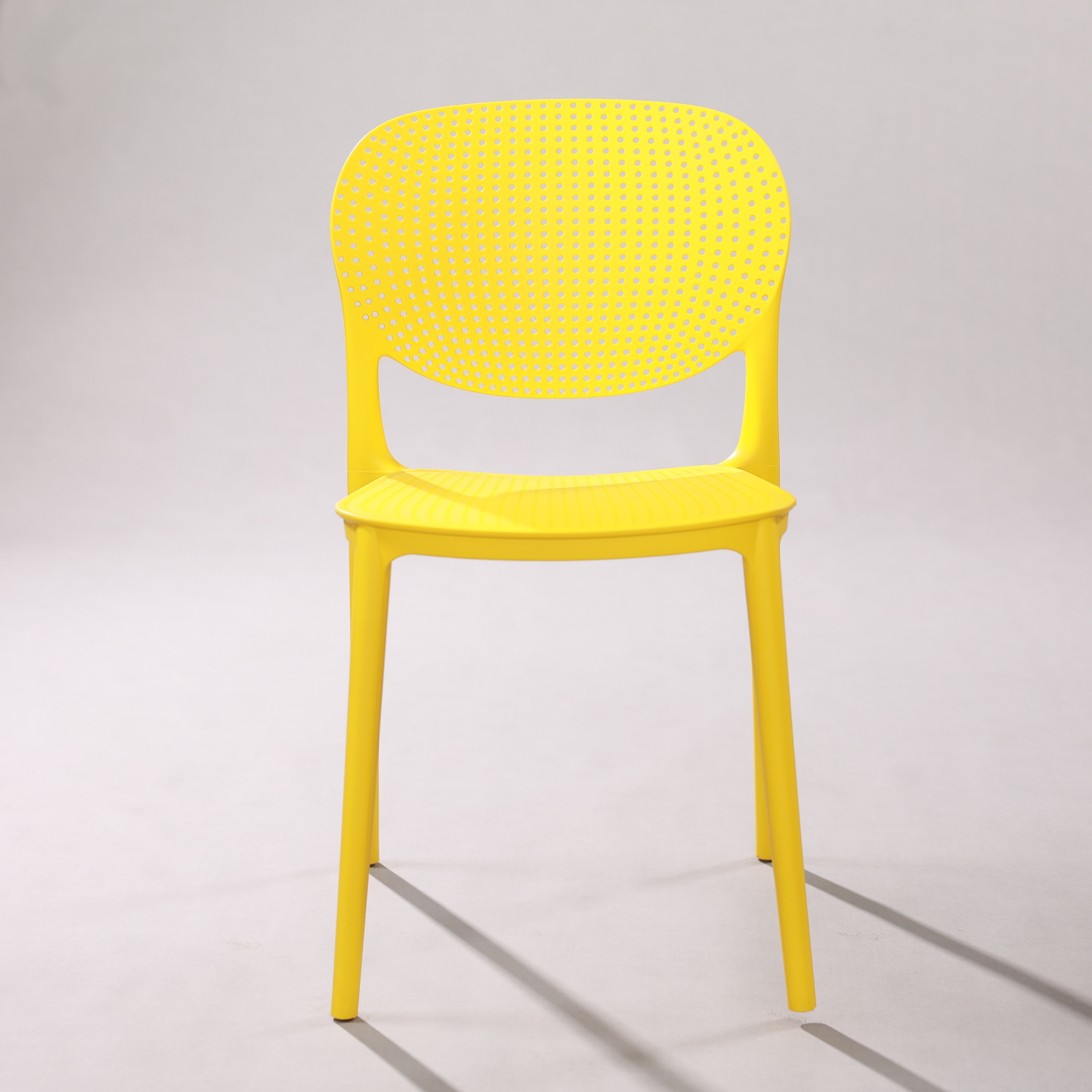 Kepler Brooks Serena Cafeteria Dining Chair in Yellow Colour - Kepler Brooks