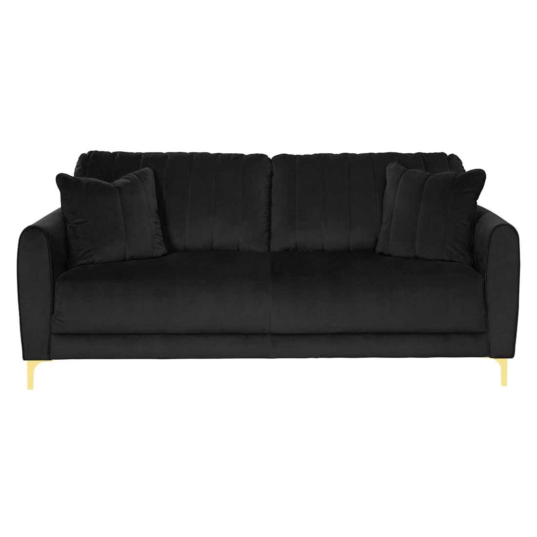 Angle Fabric Sofa (Black)