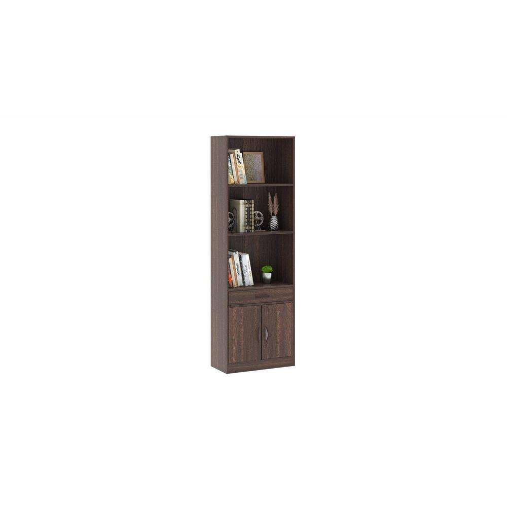 Seonn Engineered Wood Bookshelf in Wenge Finish