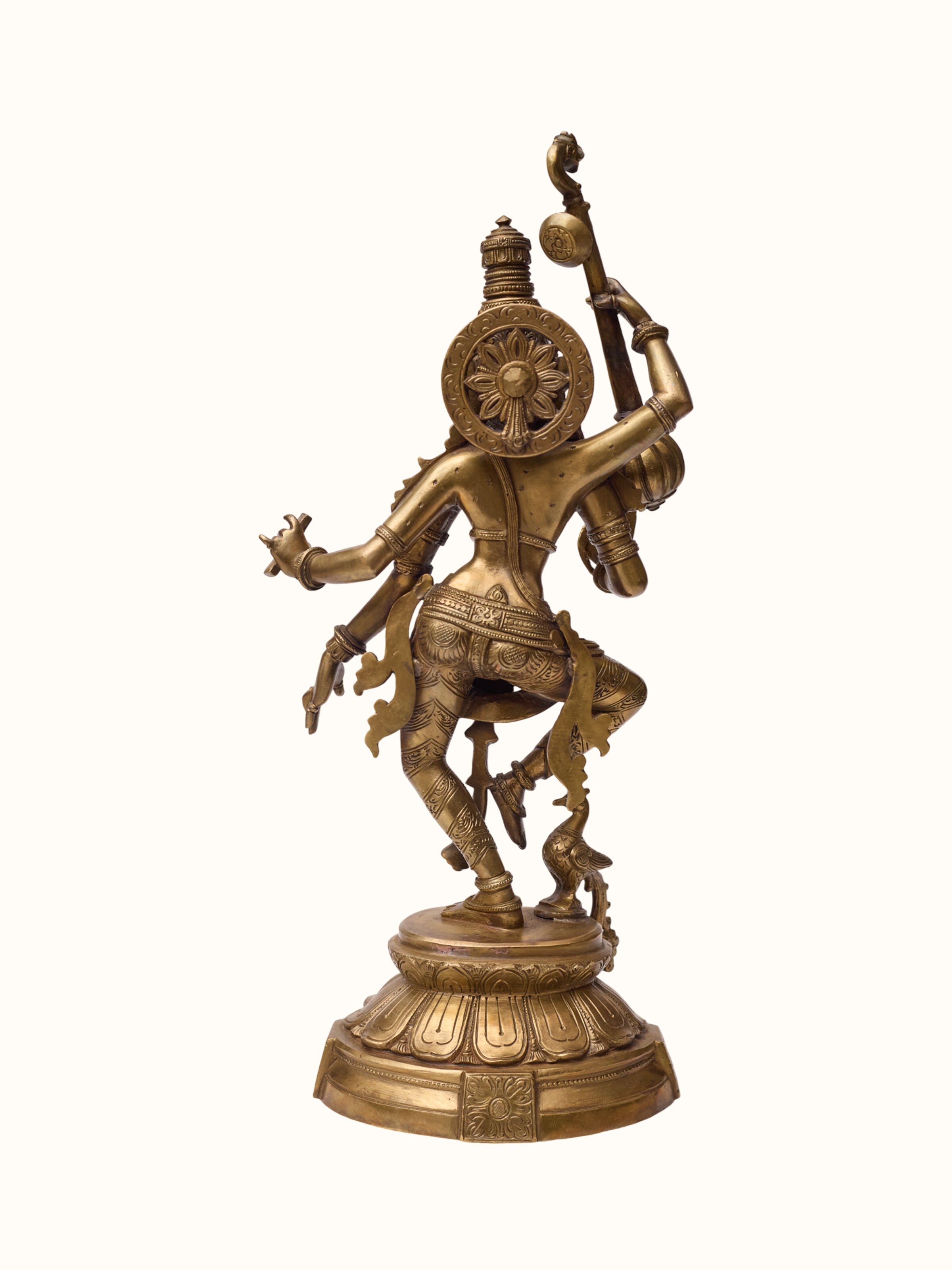 Bronze Cast Dancing Saraswati Idol