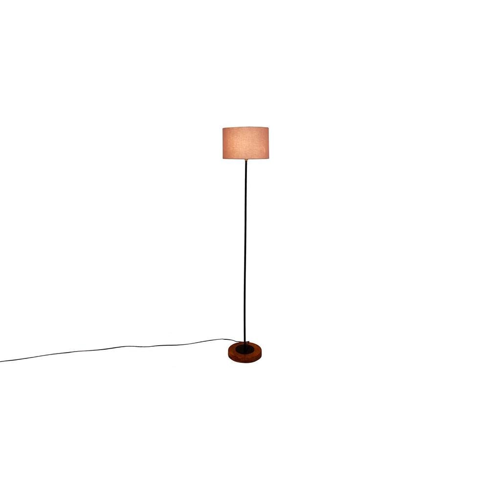 Emme Grey Cotton Shade Floor Lamp