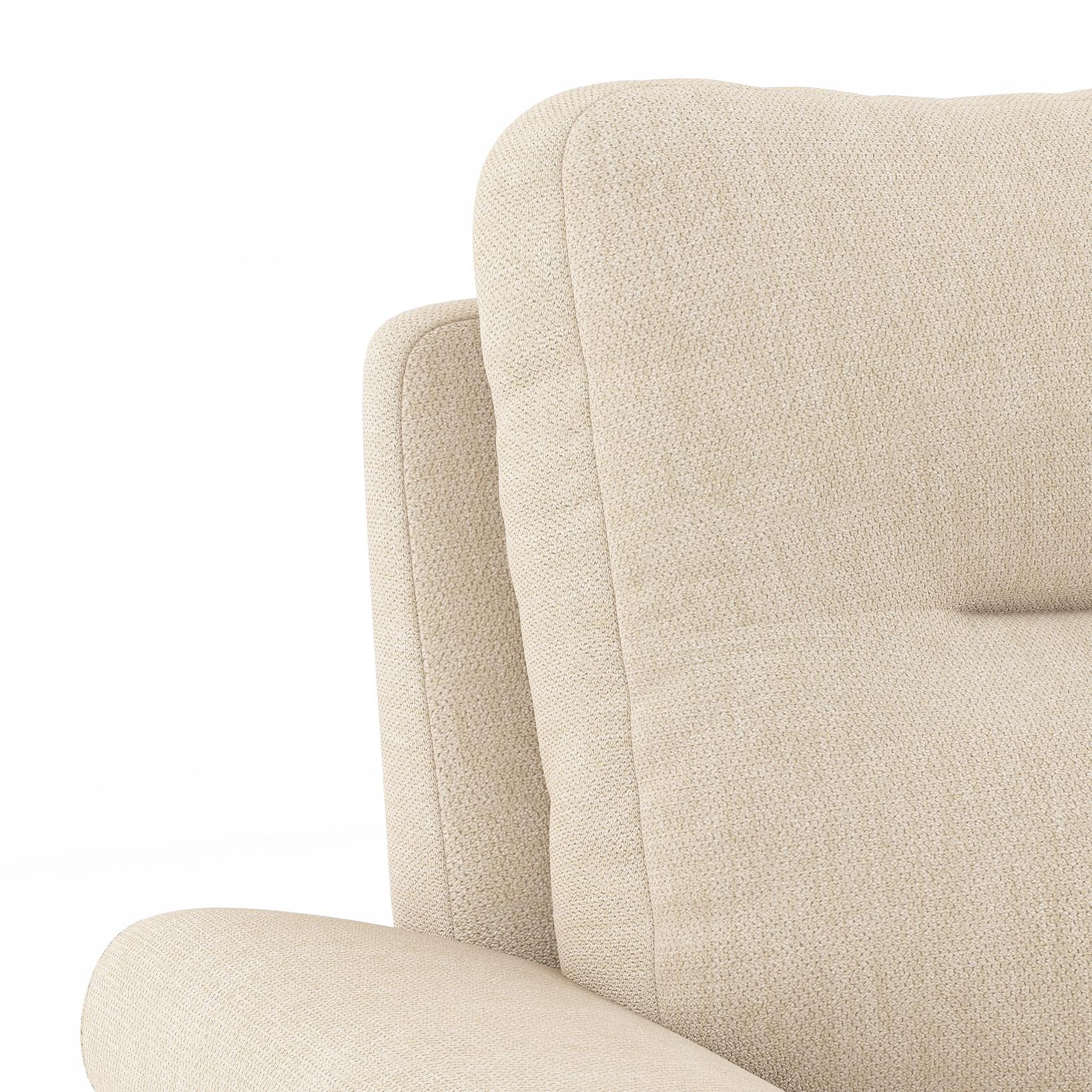 Adelaide Premium 2 Seater Fabric Sofa in Birch Beige Colour