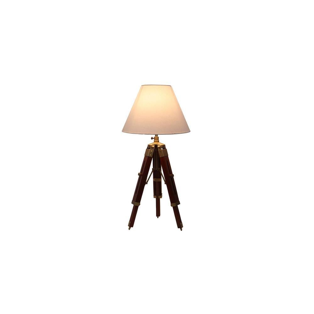 Alwyn White Cotton Shade Table Lamp