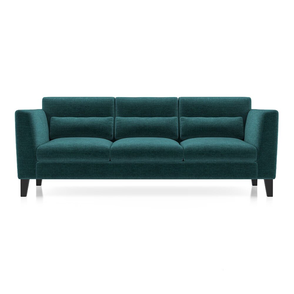 Lewis Sofa (Colour : Malibu, Cushion : Soft, Seater : 3+1+1)