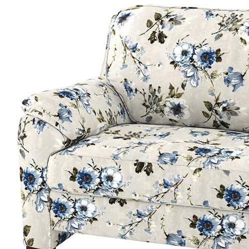 Farina Luxe 1 Seater Fabric Sofa in Adrian Velvet Colour