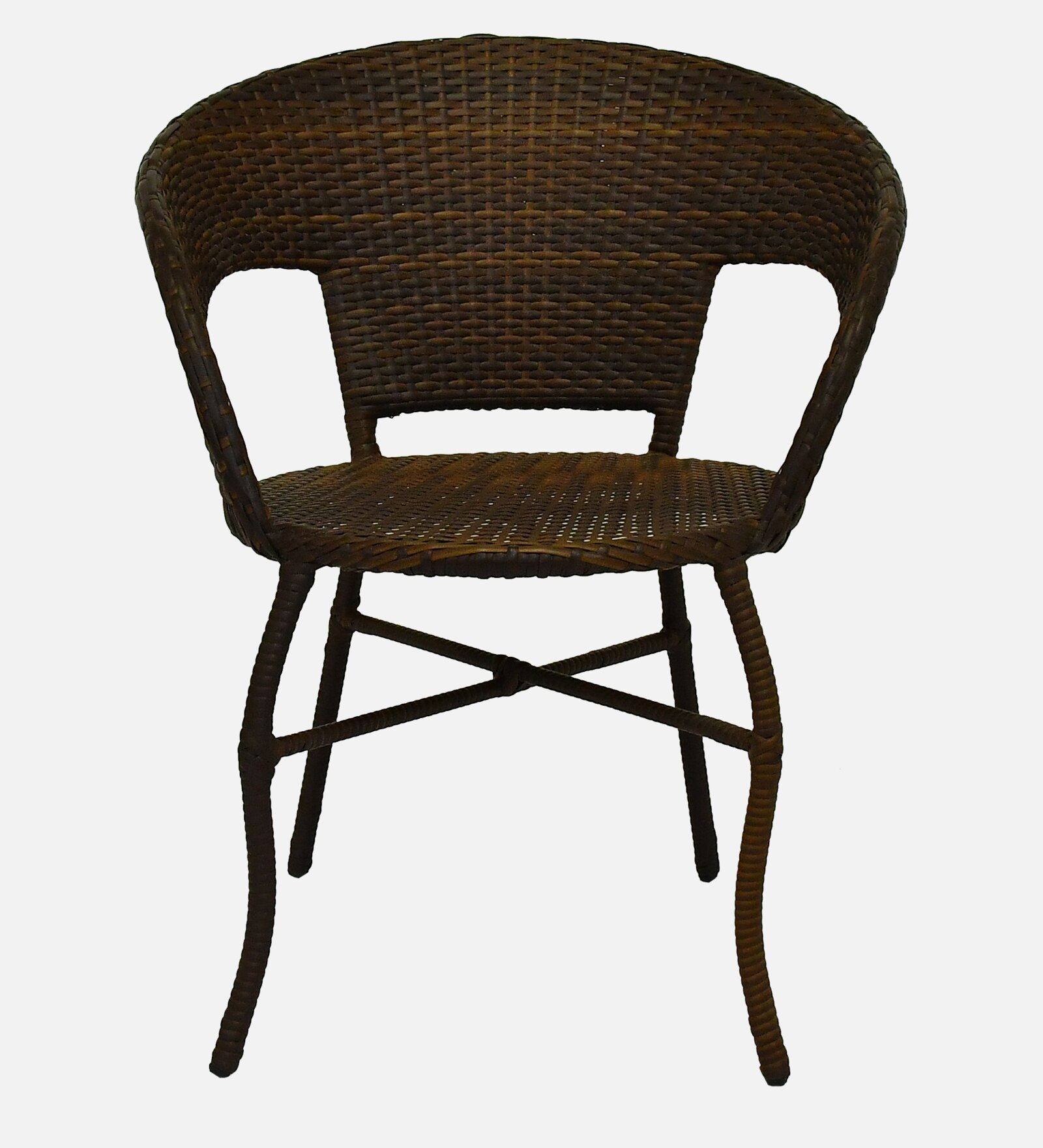 Ballarat  Wicker Table And Chair Set In Brown Dual Tone Finish