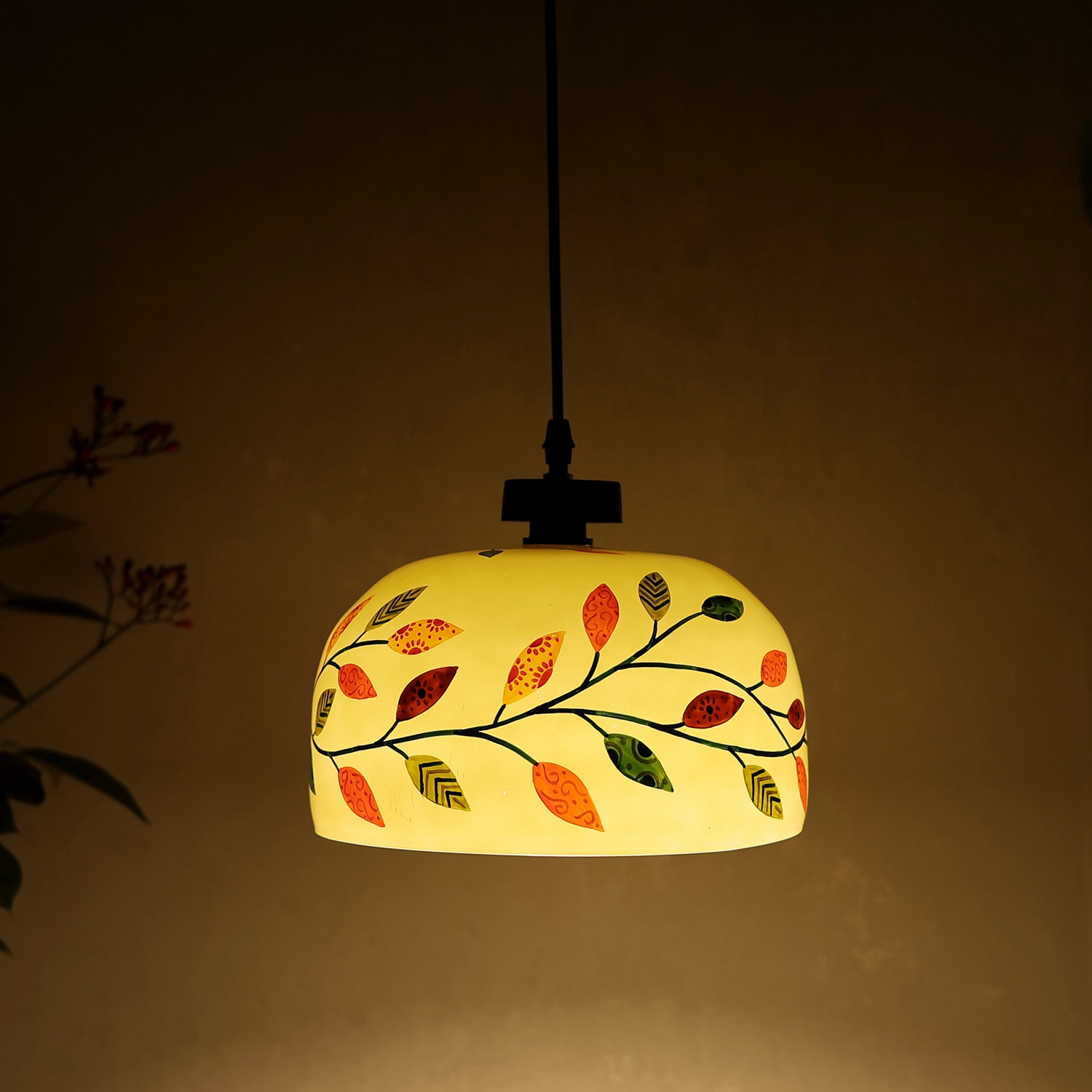 Placid Decorative Glass Electric Lighting in White Colour - Posh N Plush