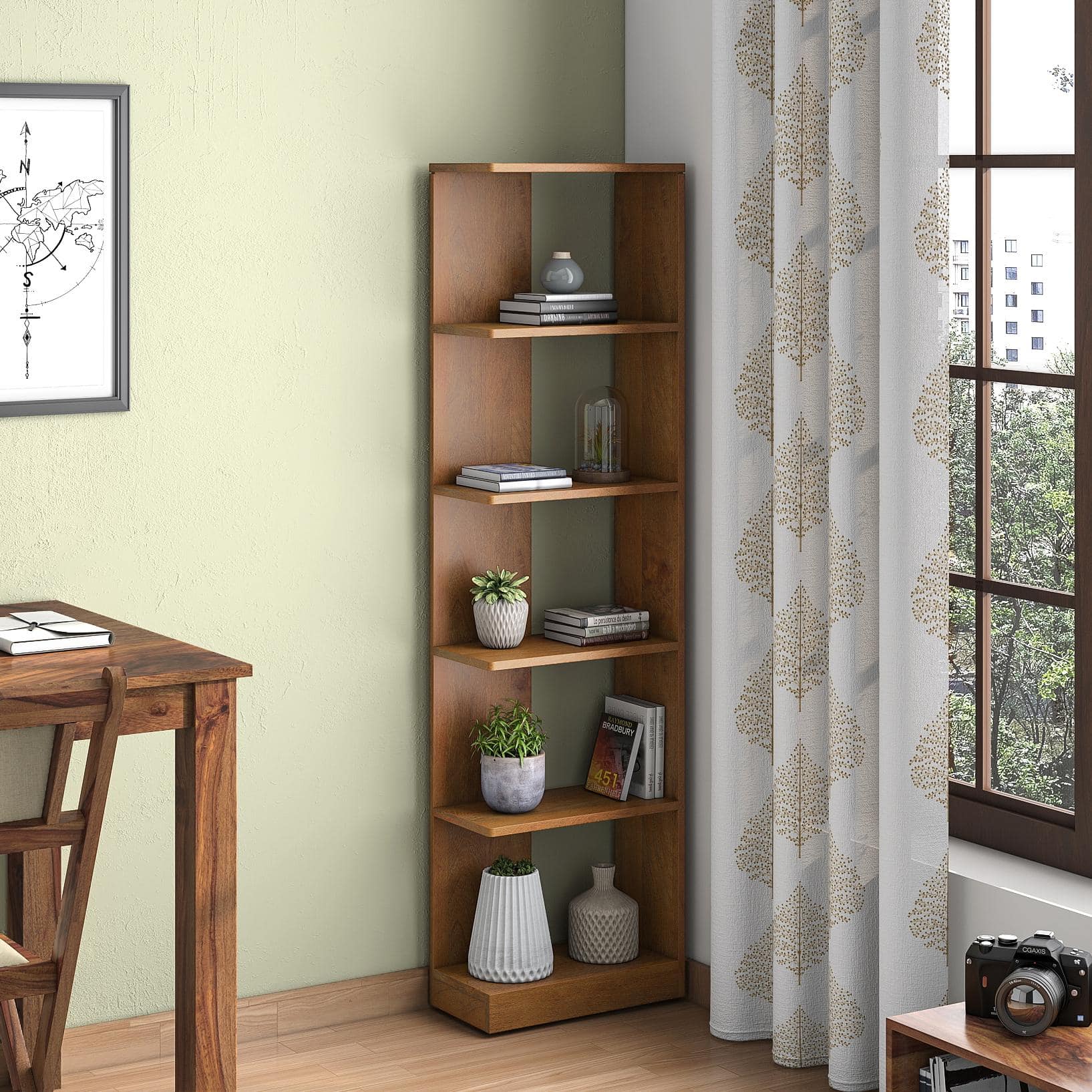 Paxton Bookshelf Finish Amber Walnut