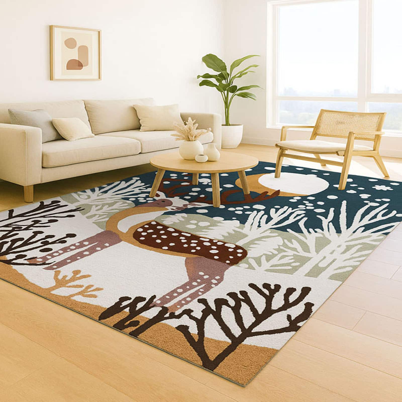 Winter Carpet Size 7.0x5.0 ft.