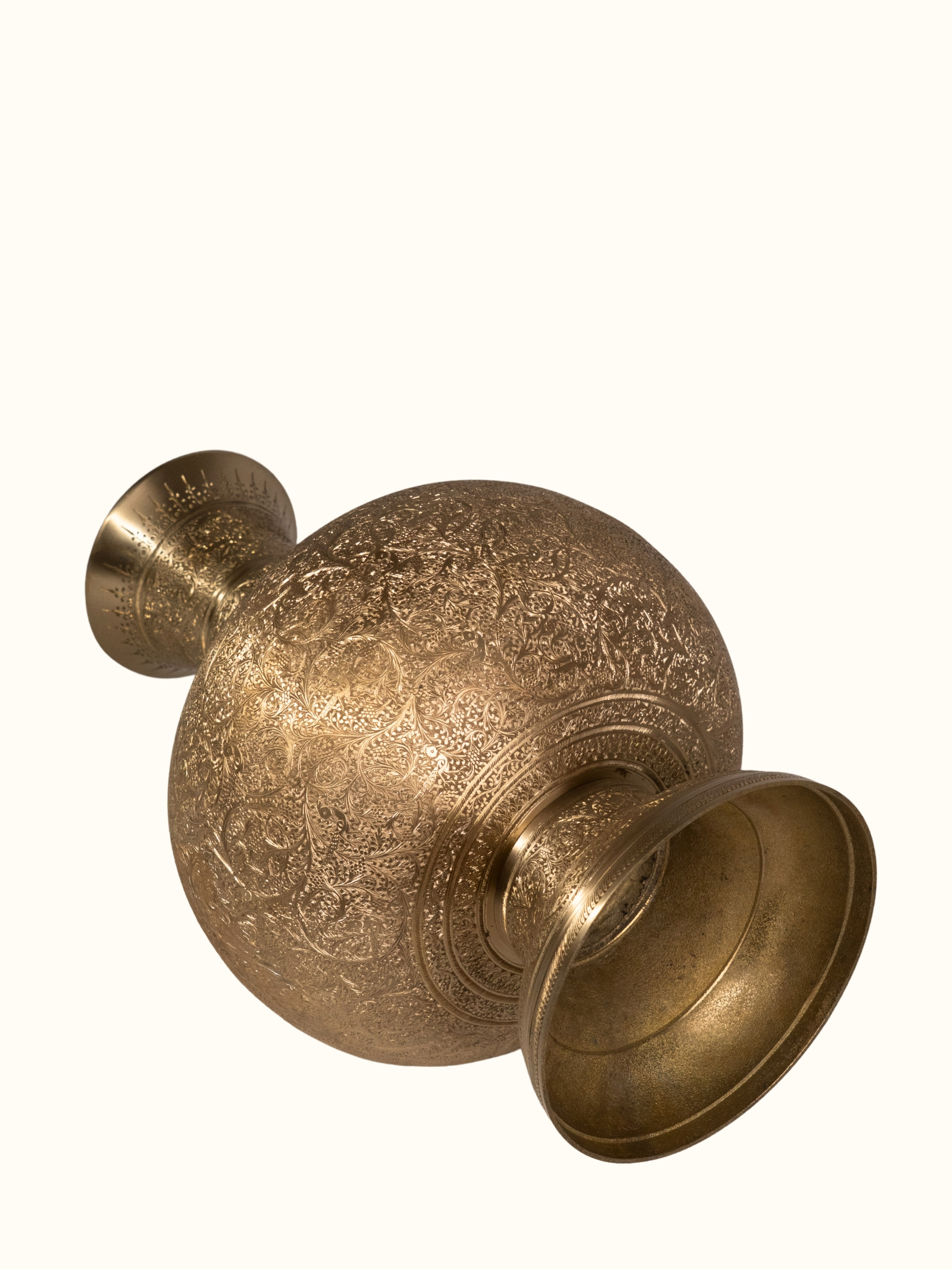 Back view of Brassware Table Vase