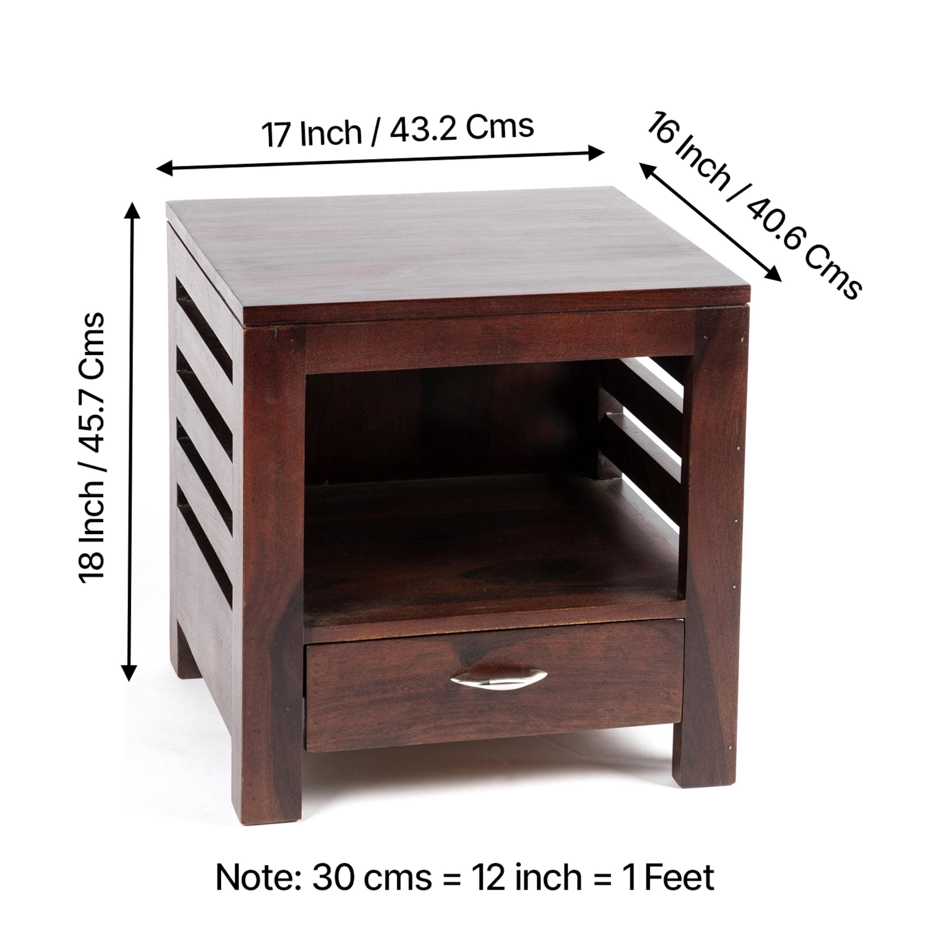 Russell Side Table - Walnut Finish