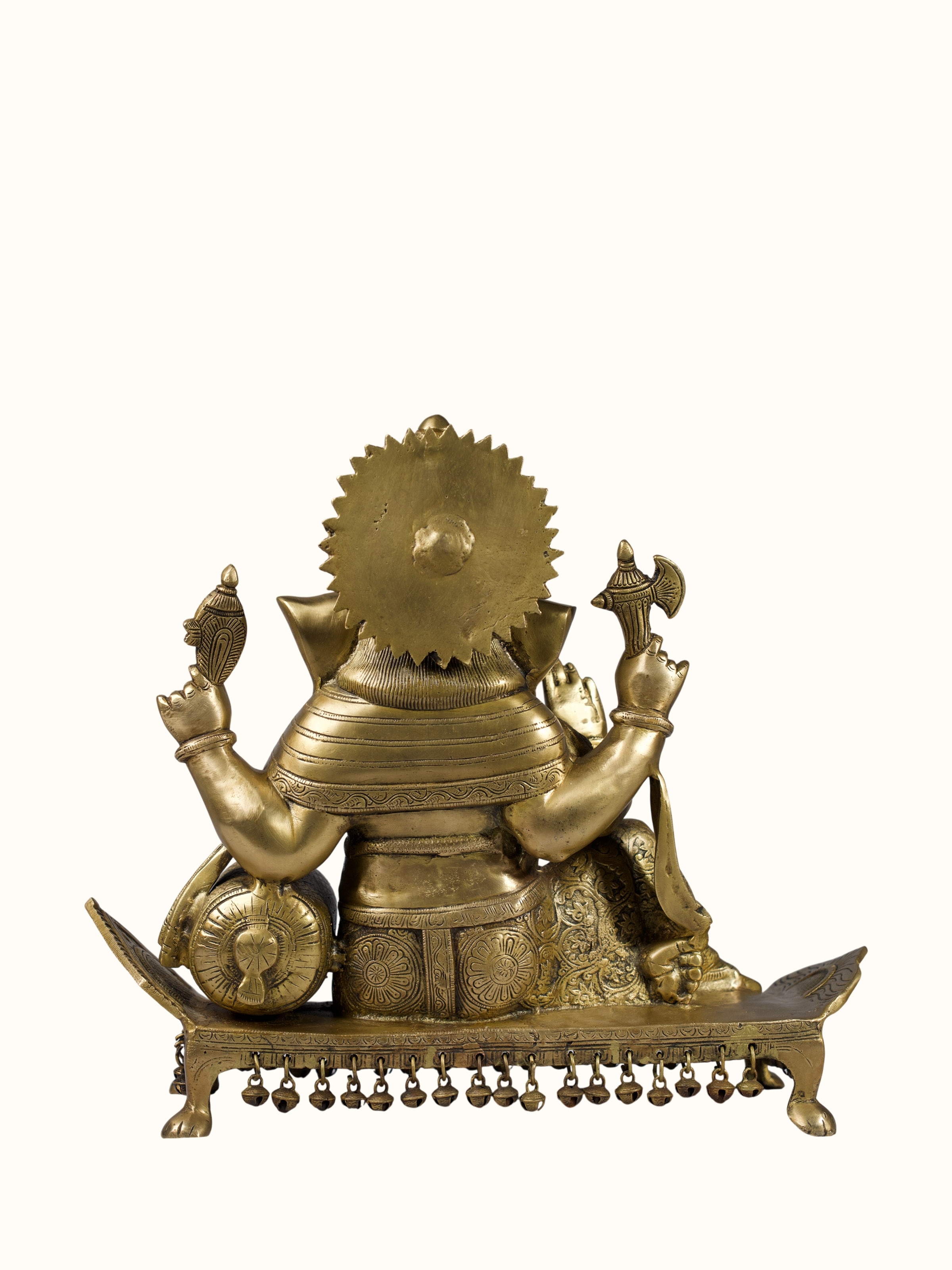 Brass Ganesha Sitting Idol