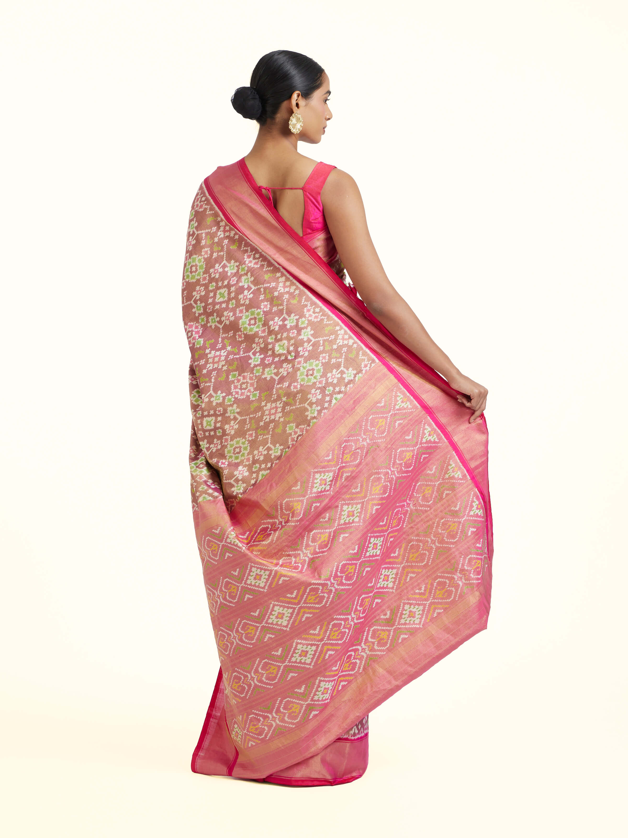 Multi Pochampally Ikat Silk Saree