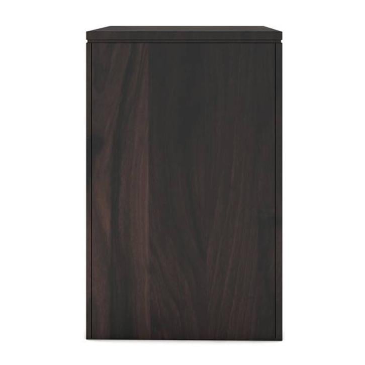 Epsilon Solid Wood Side Table in Mahogany Finish