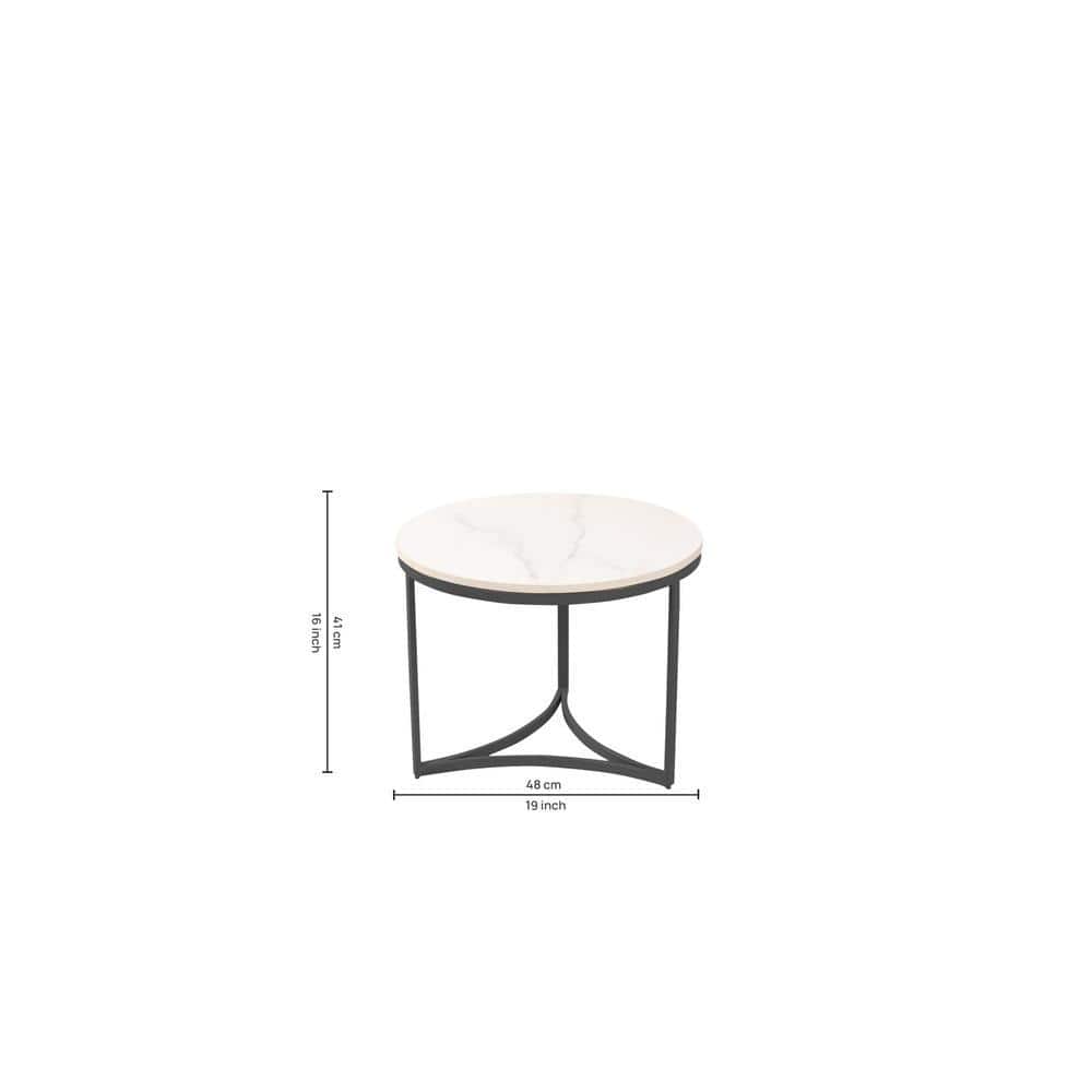 Griffin Nesting Coffee Table In Black Finish